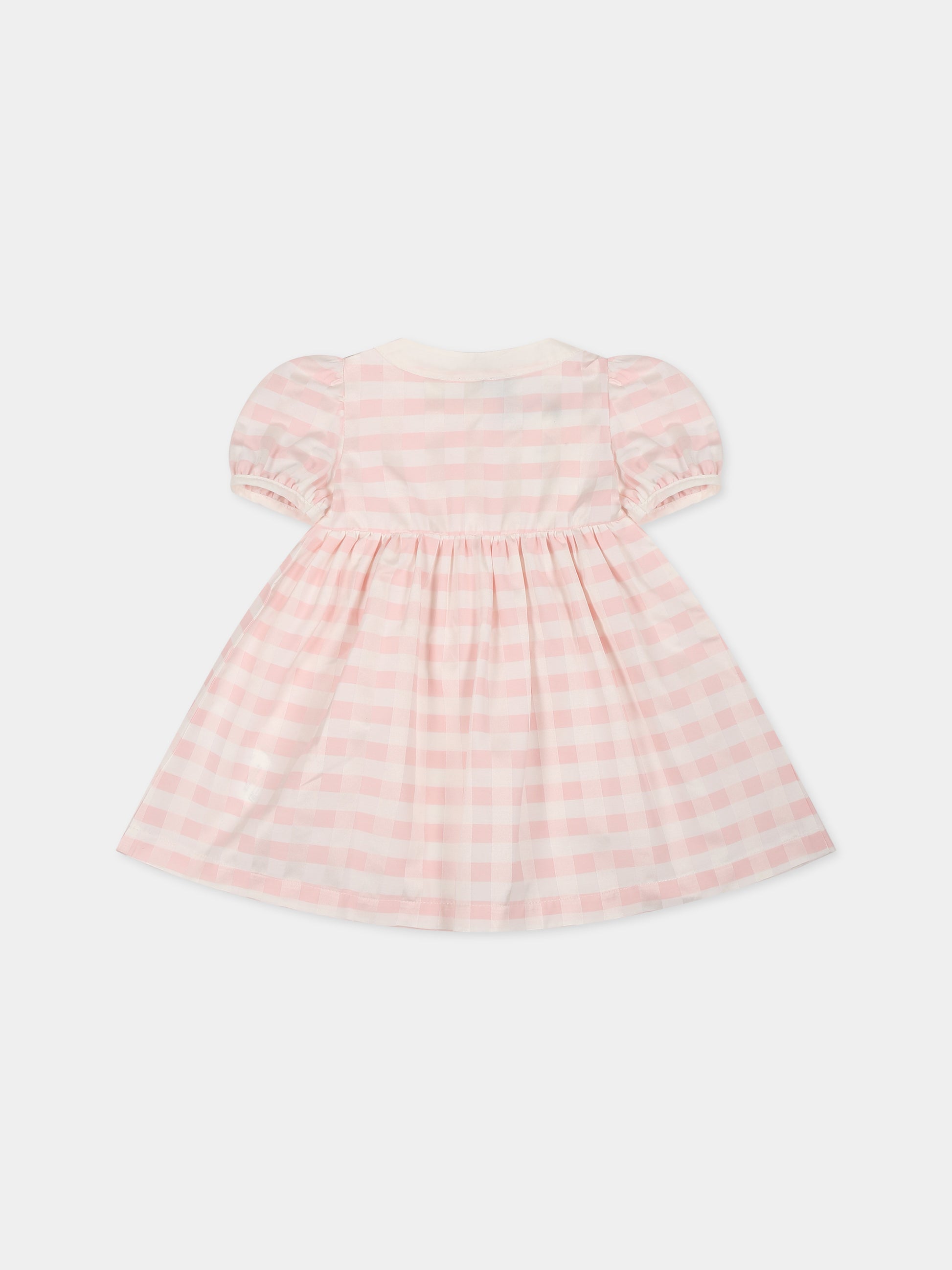 Vestito rosa per neonata,Le Petit Coco,LGAB030 CQ304 C004