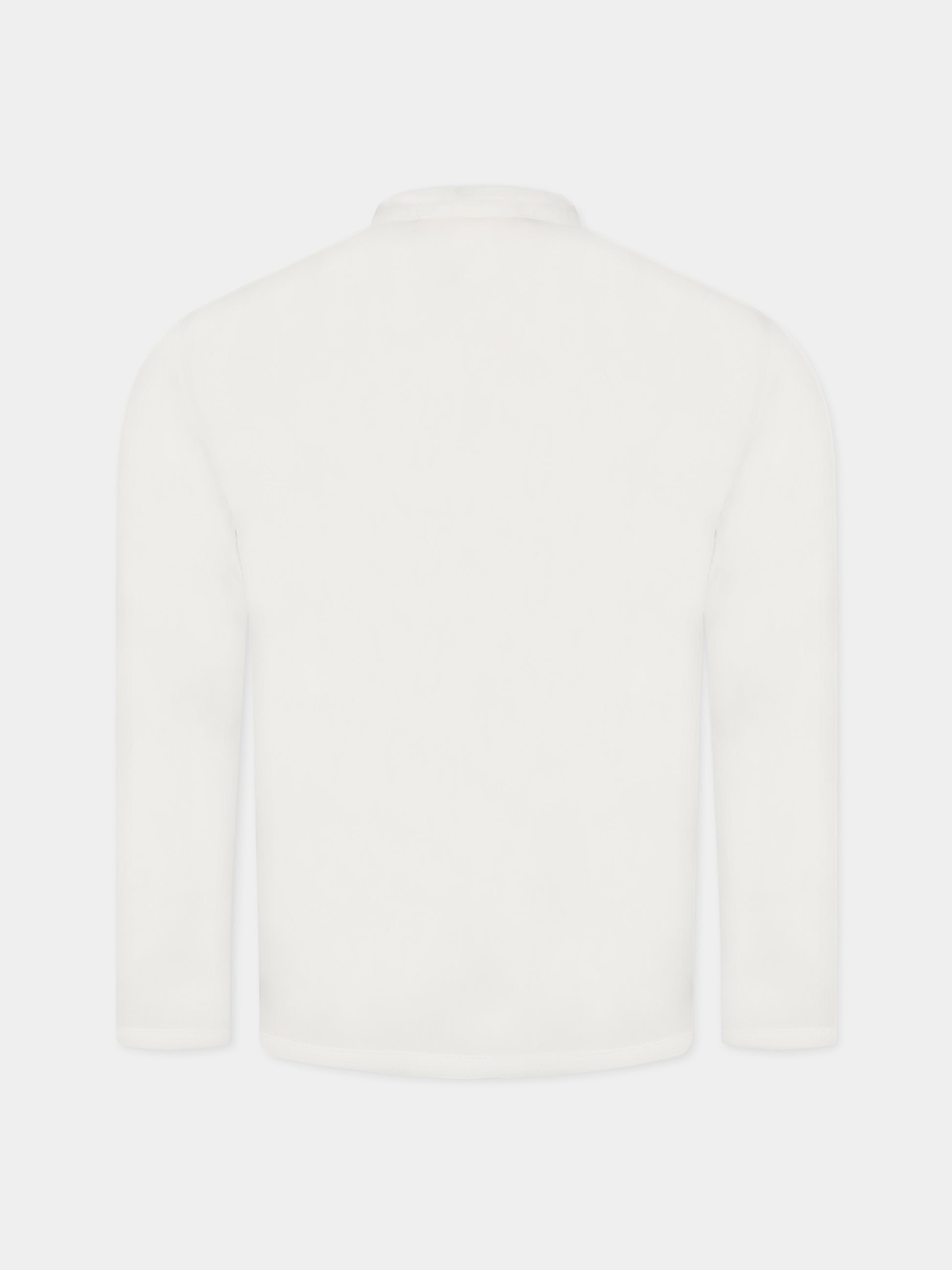 Camicia bianca per bambino con stampa e scritta  I love doodle ,Le Petit Coco,LMCA021C CA267 0025