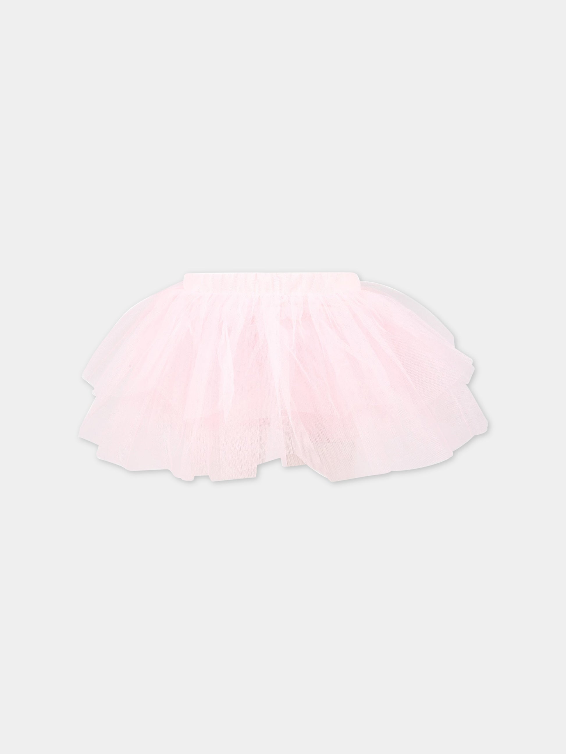 Gonna rosa per bambina con tulle,Philosophy,PJGO81 TU74 C012