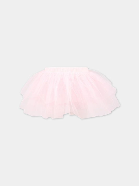 Gonna rosa per bambina con tulle,Philosophy,PJGO81 TU74 C012