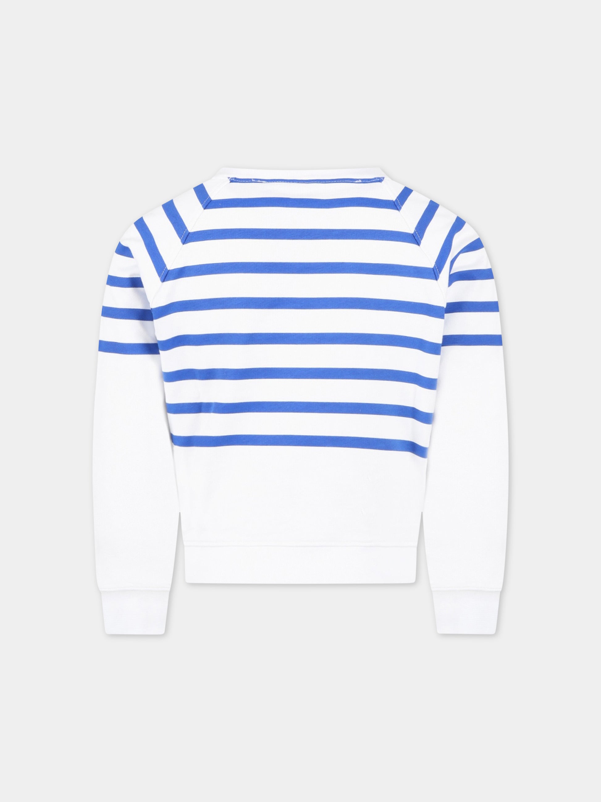 Felpa bianca per bambina con logo,Philosophy,PJFE124 FE144 B010