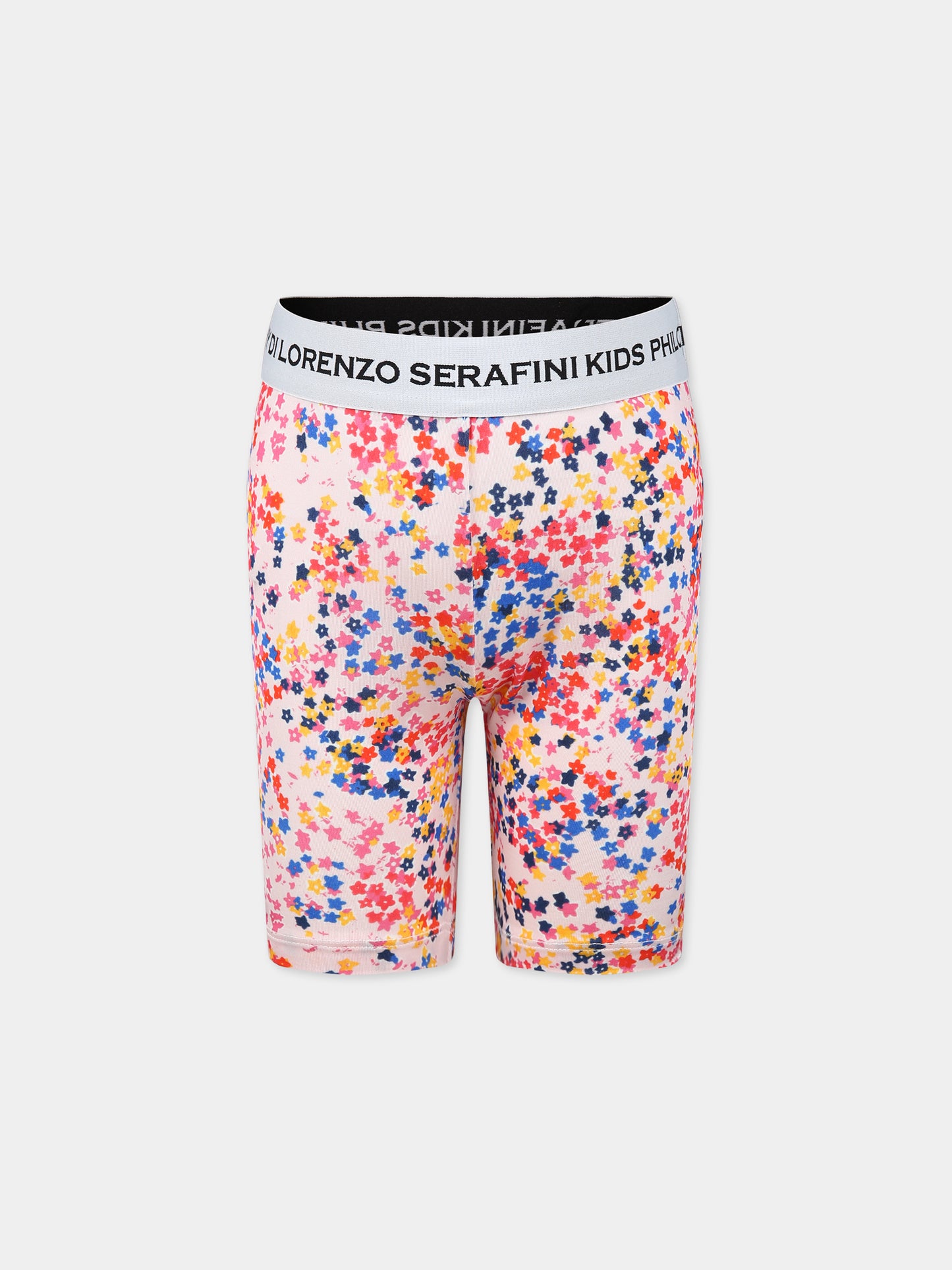 Shorts multicolor per bambina con stampa,Philosophy,PJBE70 JV37 D012