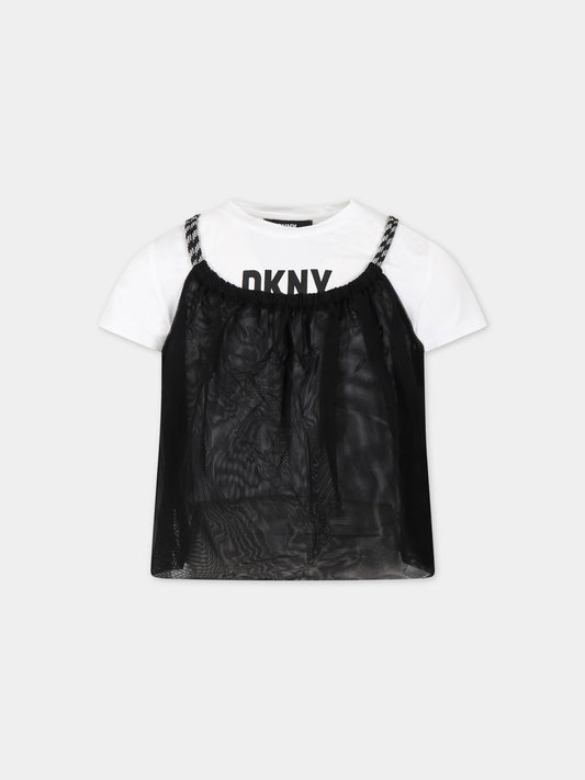 Completo multicolor per bambina con logo,Dkny,D35S80 09B