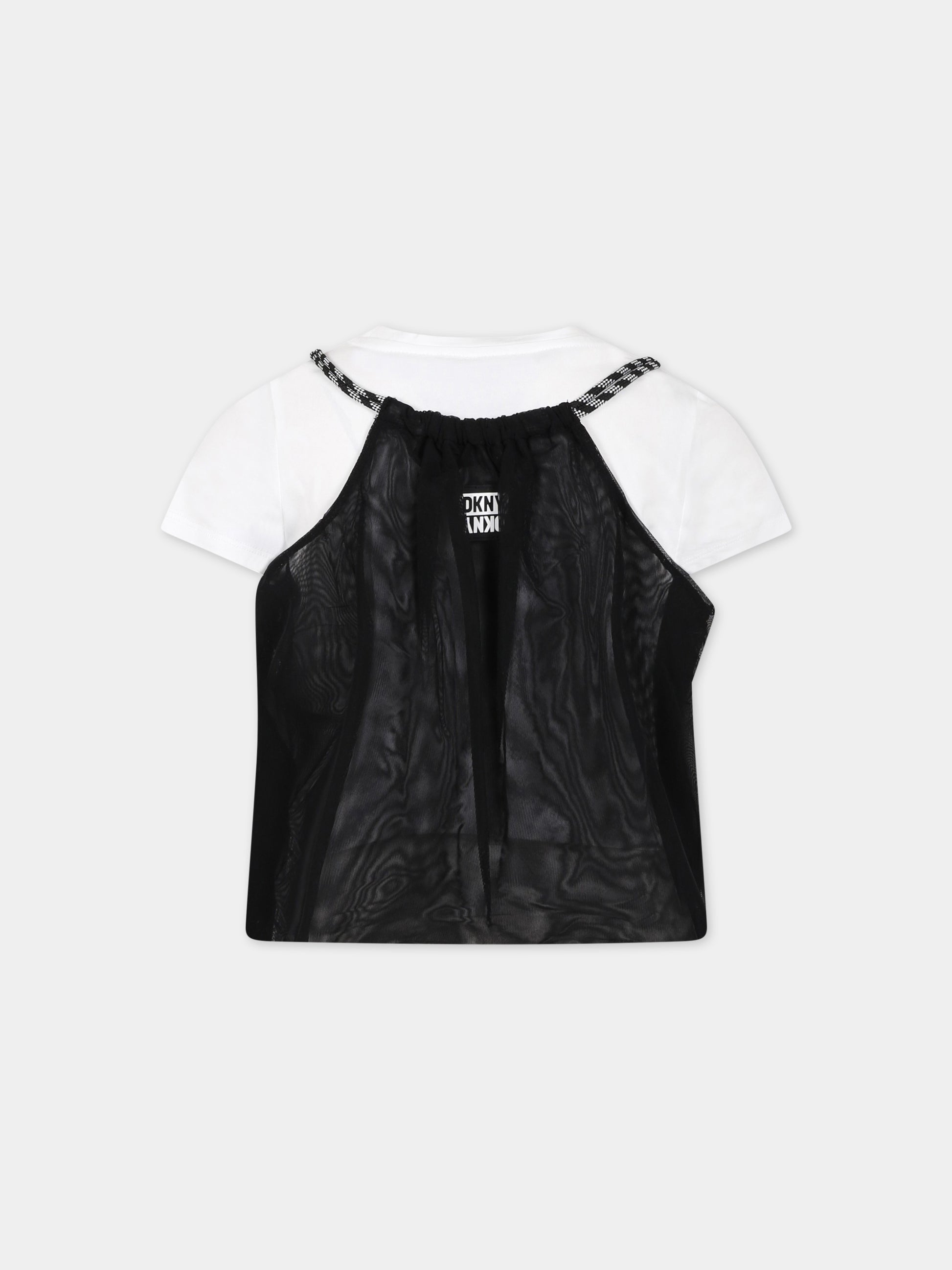 Completo multicolor per bambina con logo,Dkny,D35S80 09B