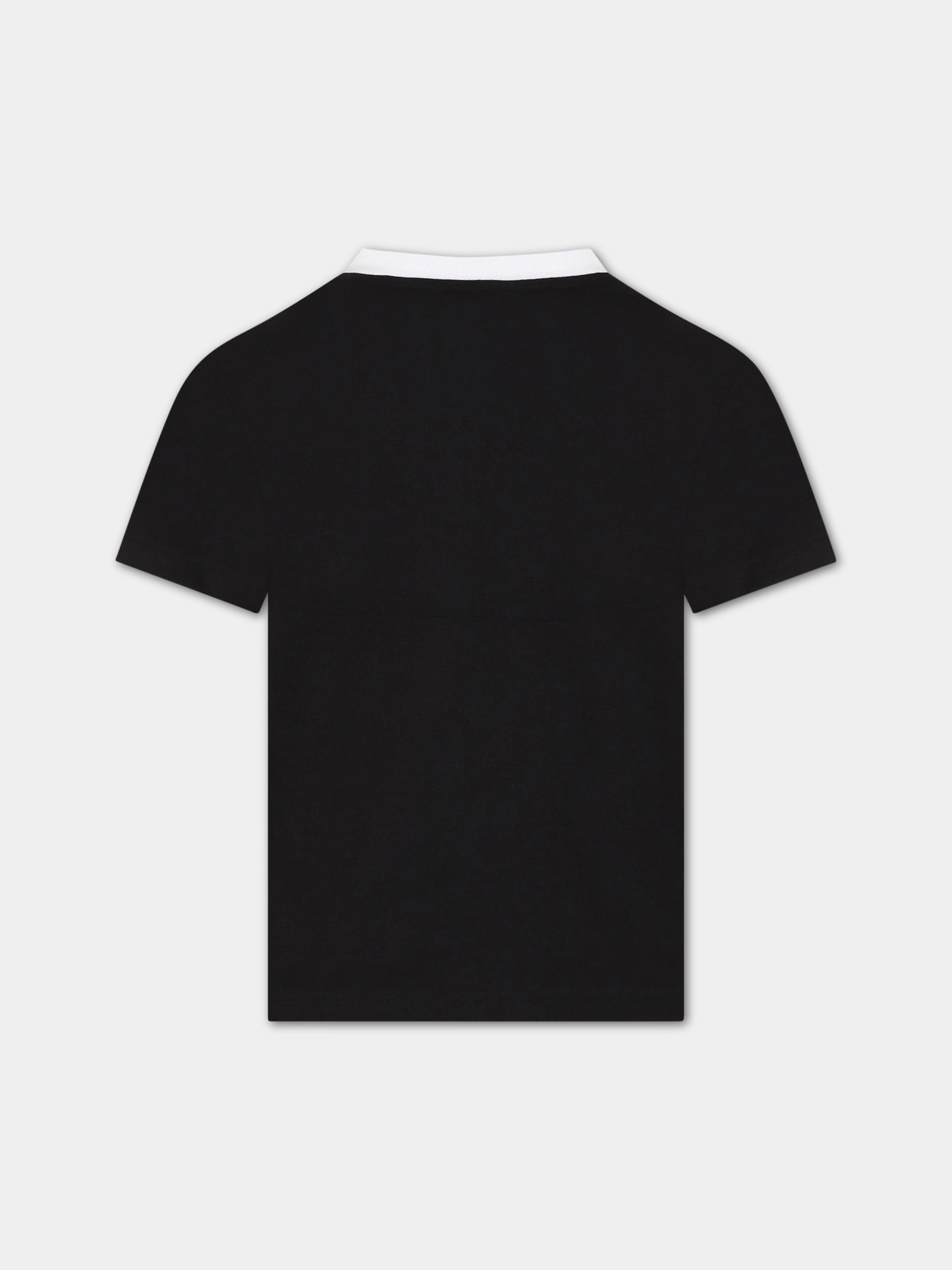T-shirt nera per bambino con logo,Boss,J25O14 09B