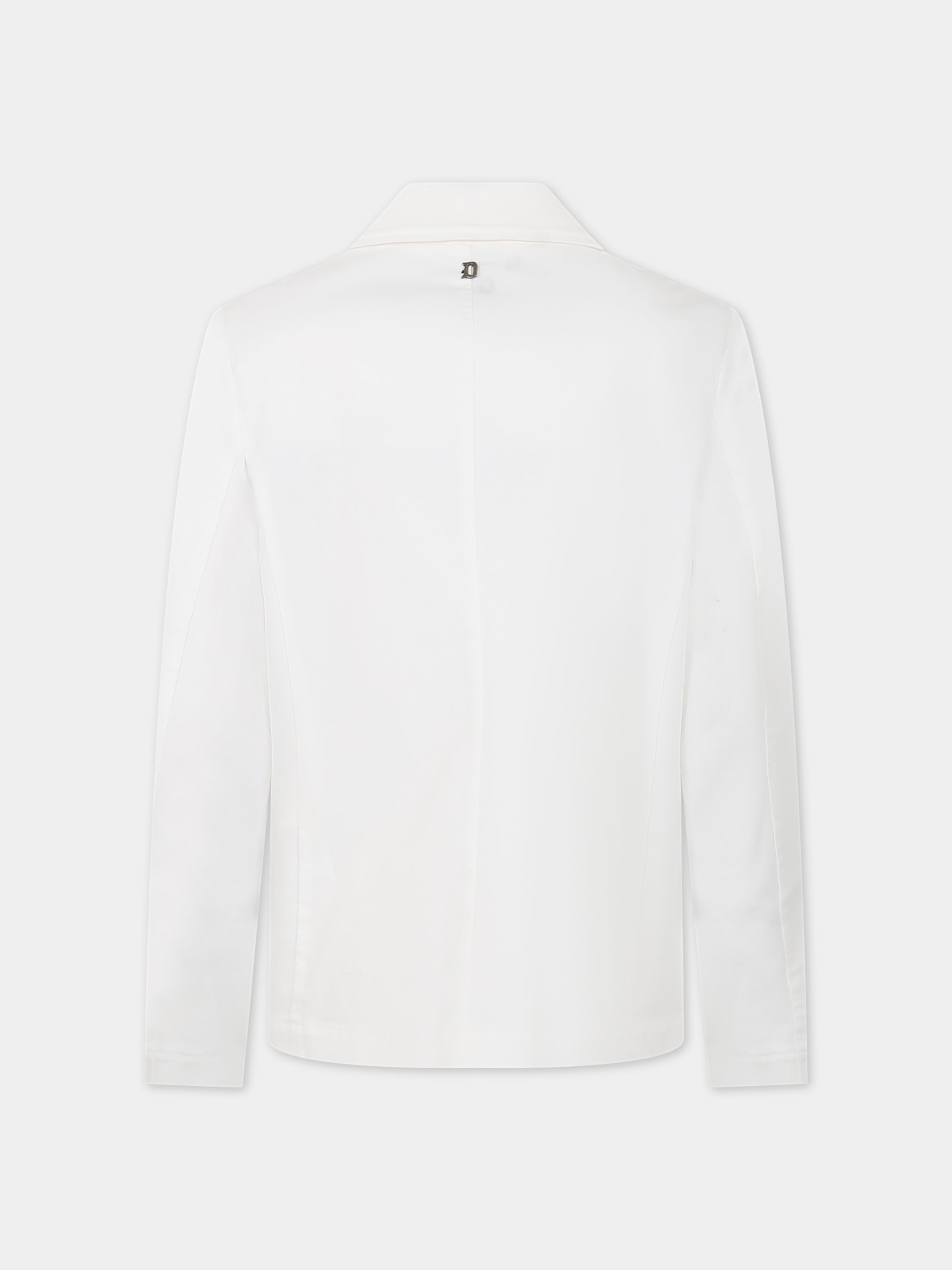 Giacca bianca per bambino con logo,Dondup Kids,DMGC48 CE234 B006