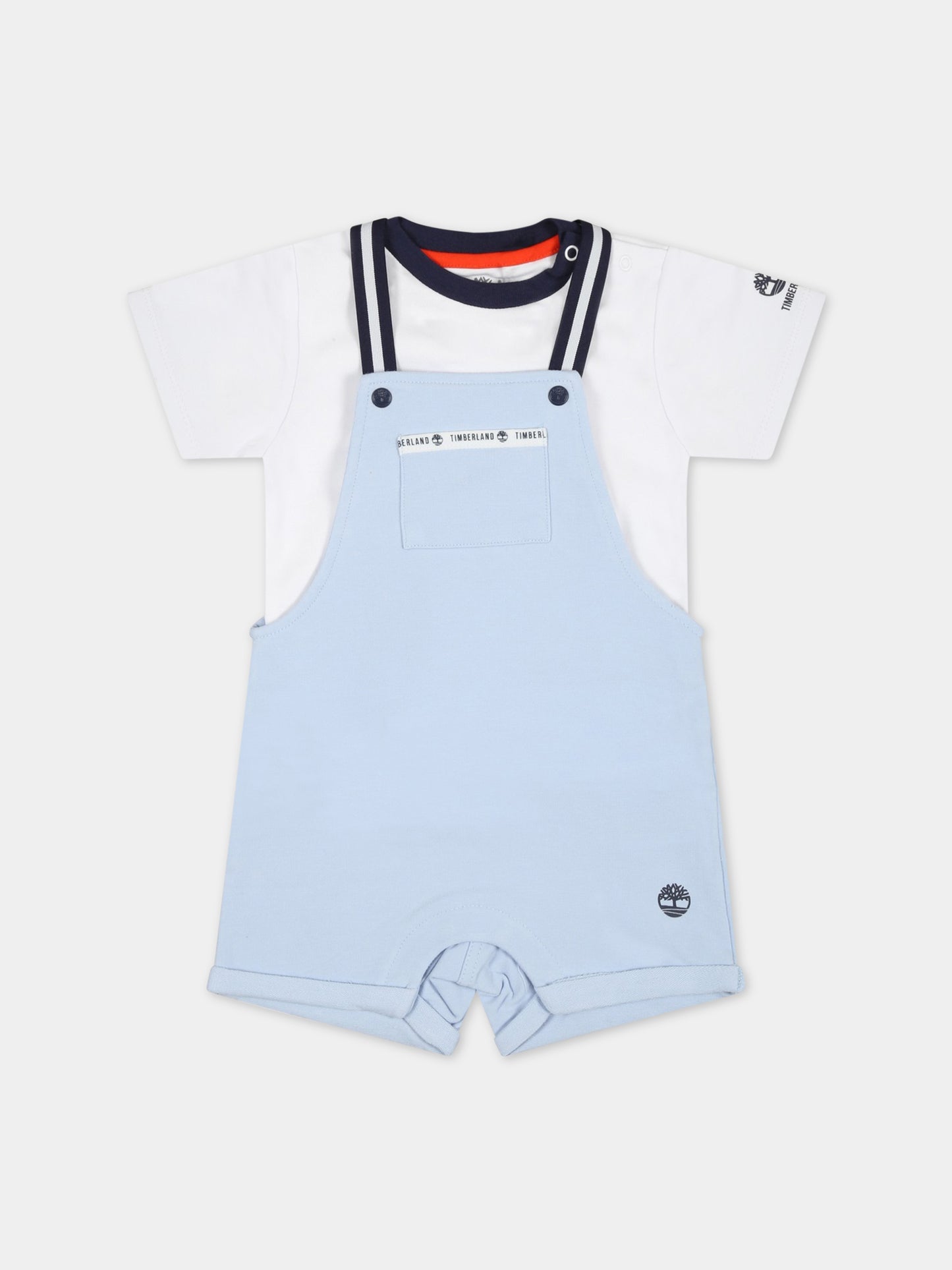 Set multicolor per neonato con logo,Timberland,T98317 781