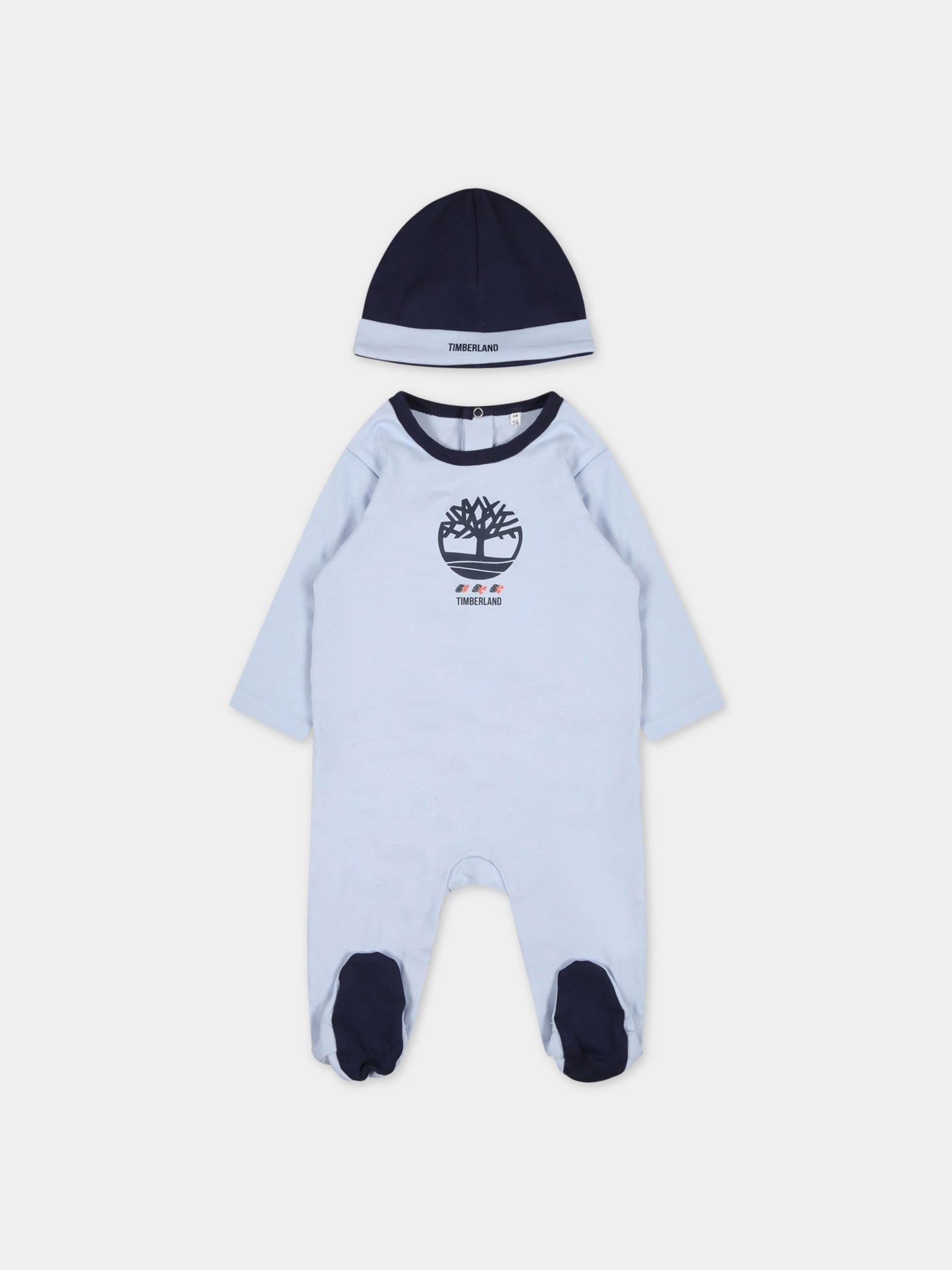 Set multicolor per neonato con logo blu,Timberland,T98321 781