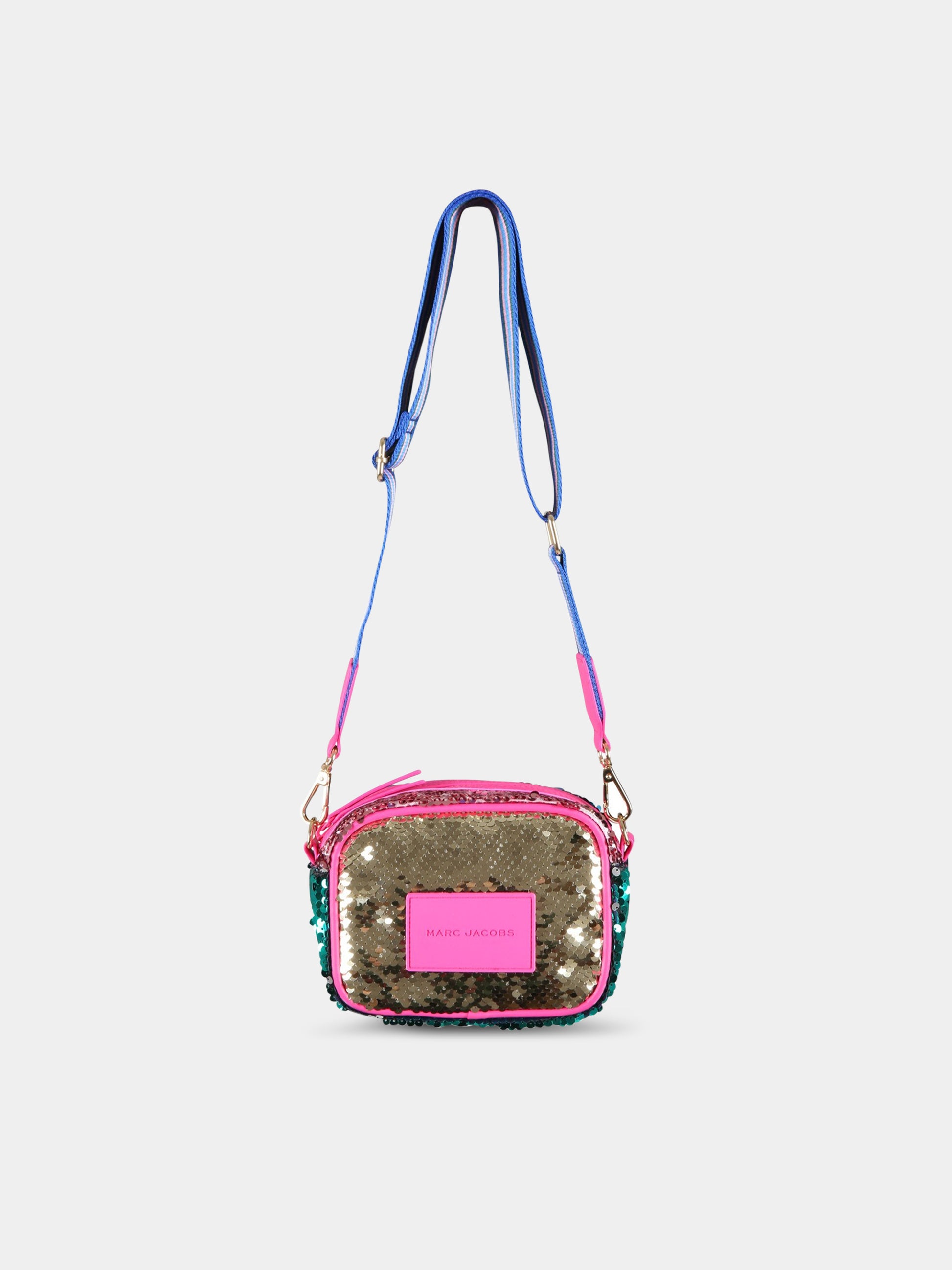 Borsa multicolor per bambina con patch logato,Little Marc Jacobs,W10206 Z40