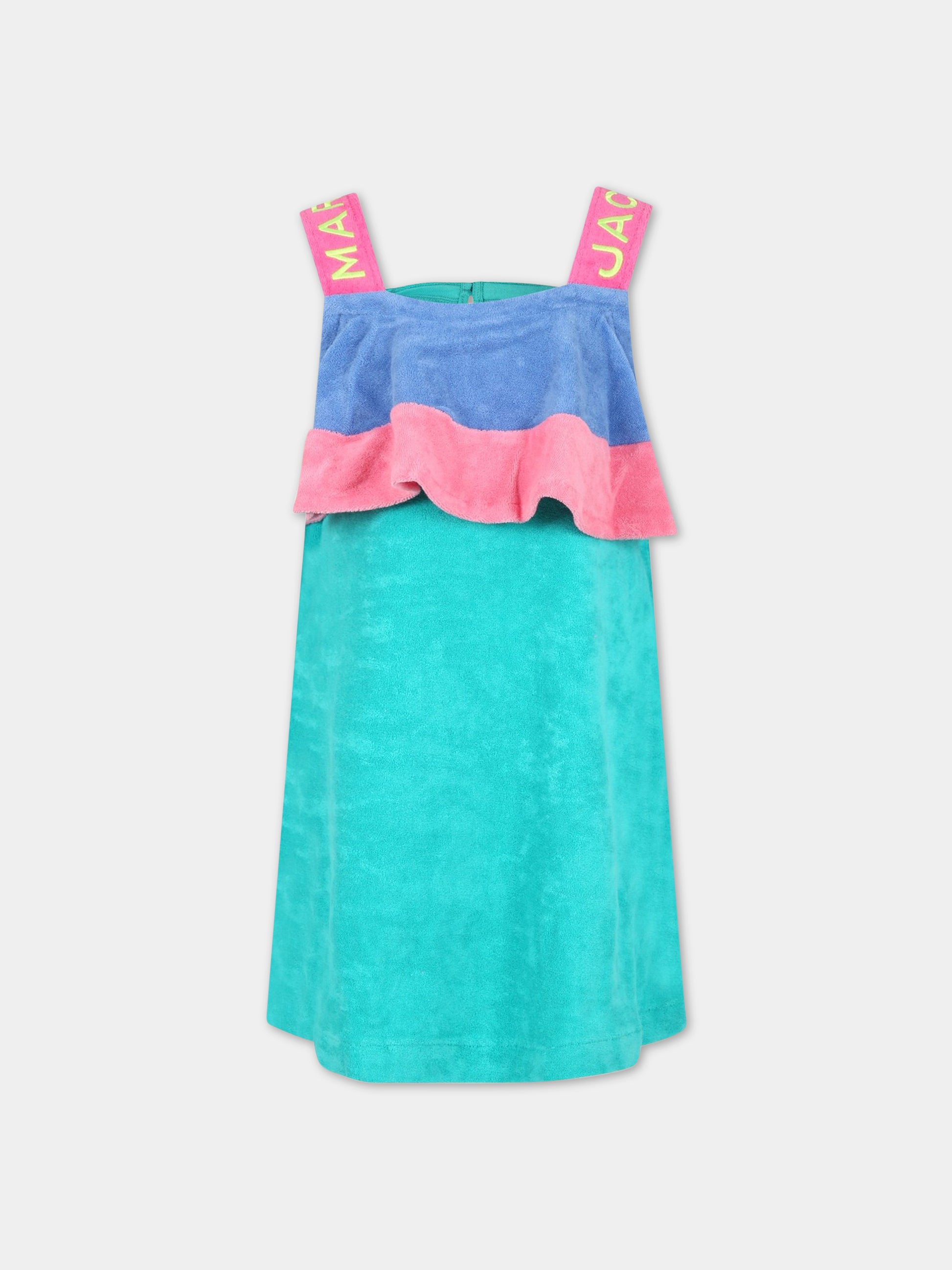 Vestito multicolor per bambina con logo,Little Marc Jacobs,W12437 682