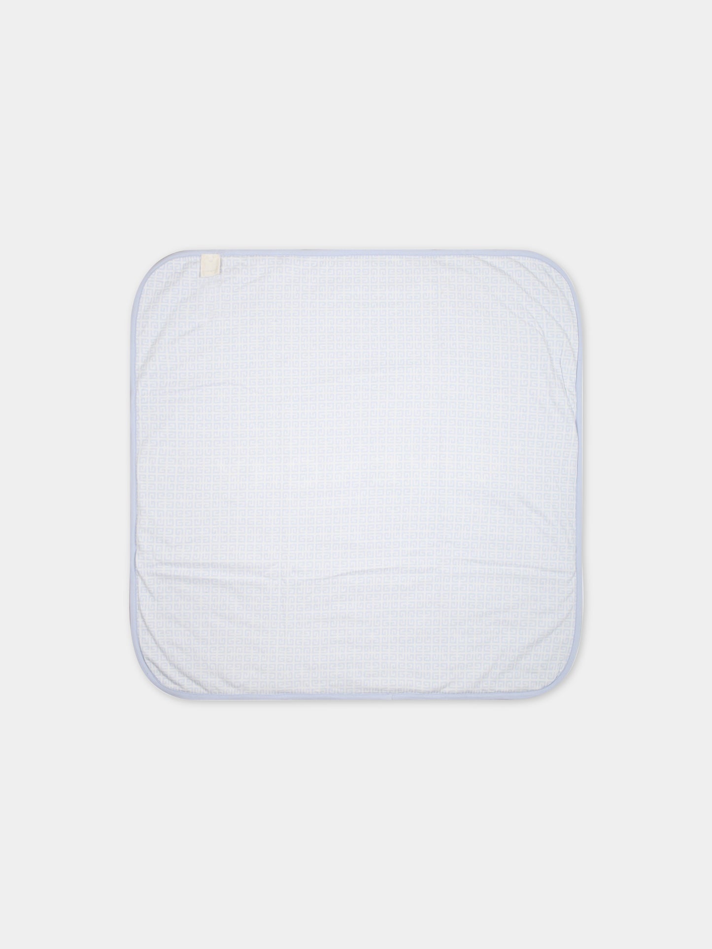 Coperta celeste per neonato con logo bianco,Givenchy Kids,H90163 771
