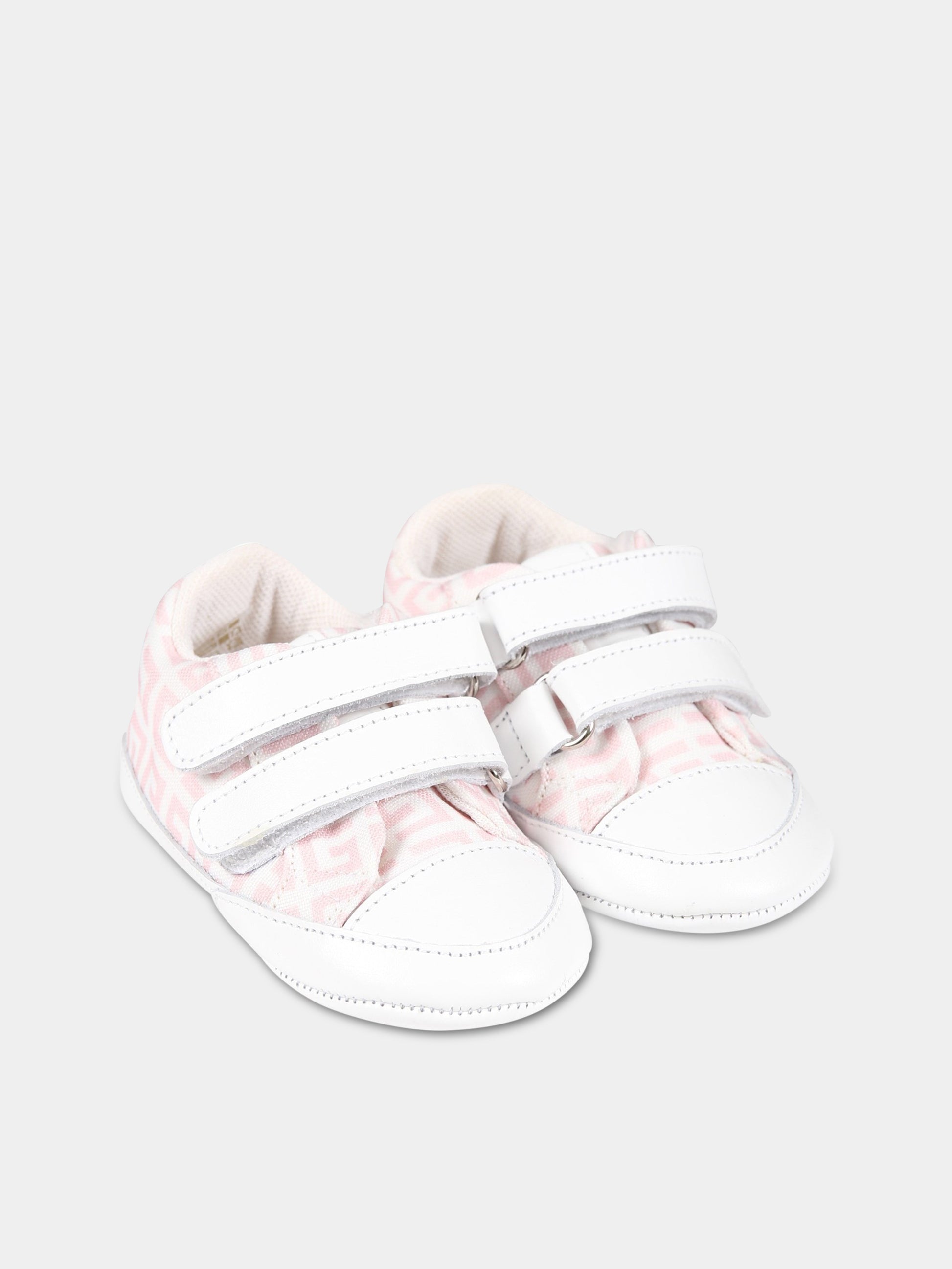 Sneakers bianche per neonata con logo,Givenchy Kids,H99043 44Z
