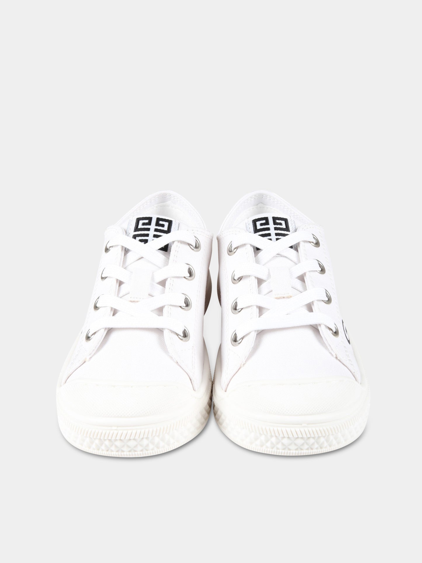Sneakers bianche per bambini con logo nero,Givenchy Kids,H29085 10P