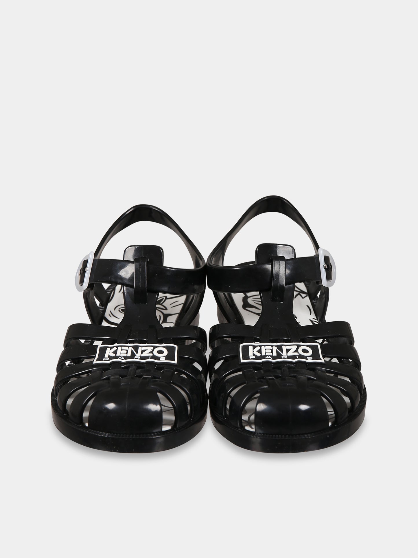 Sandali nero per bambini con logo,Kenzo Kids,K59070 09B