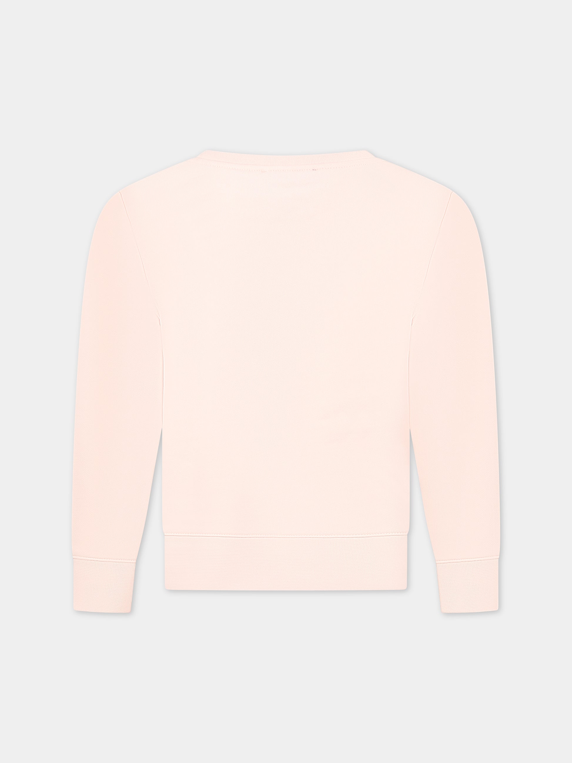 Felpa rosa per bambina con logo,A.p.c.,COEZD E27735FAB