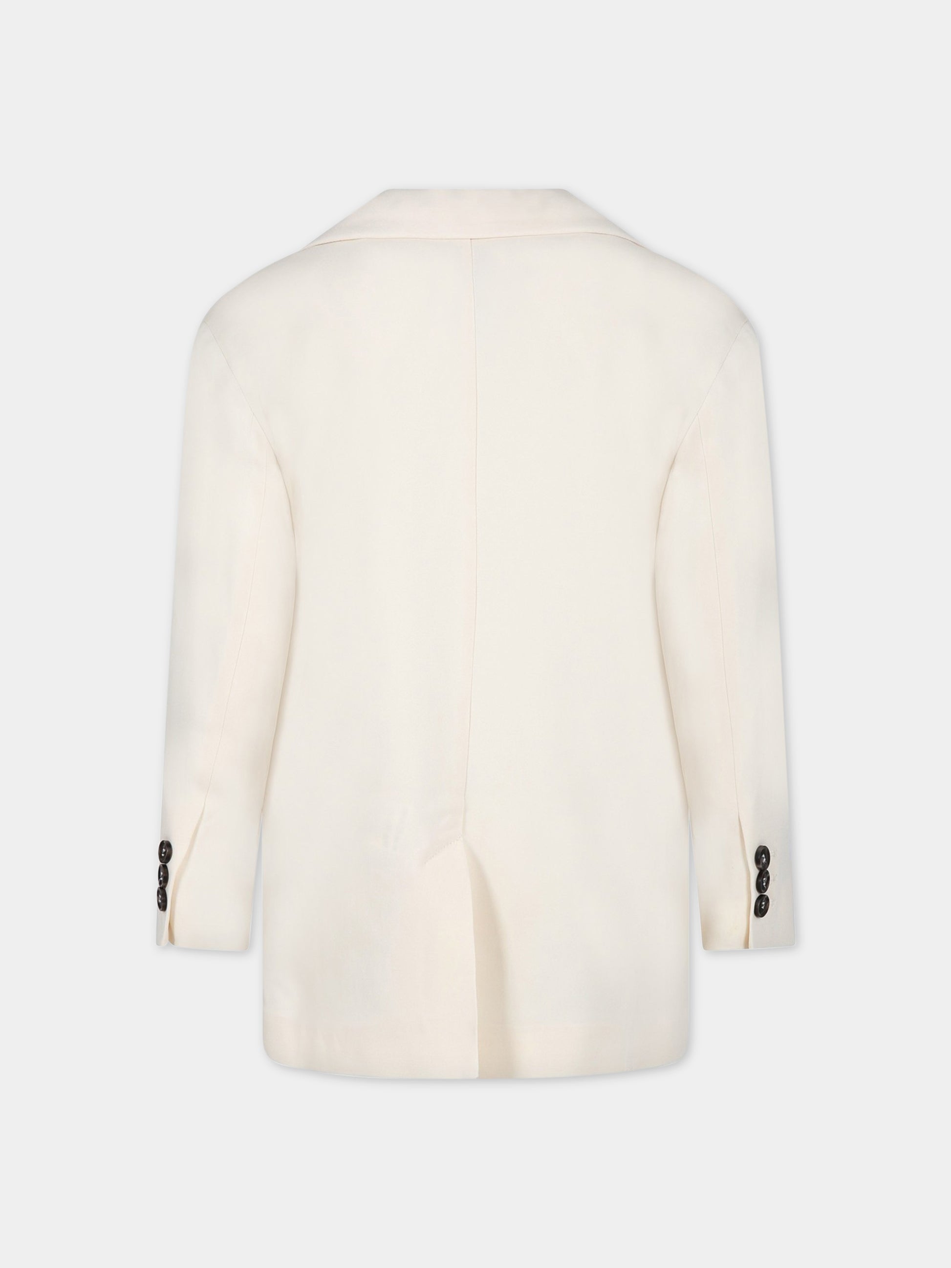 Giacca bianca per bambina,Douuod Kids,DS2P54 K0118 106