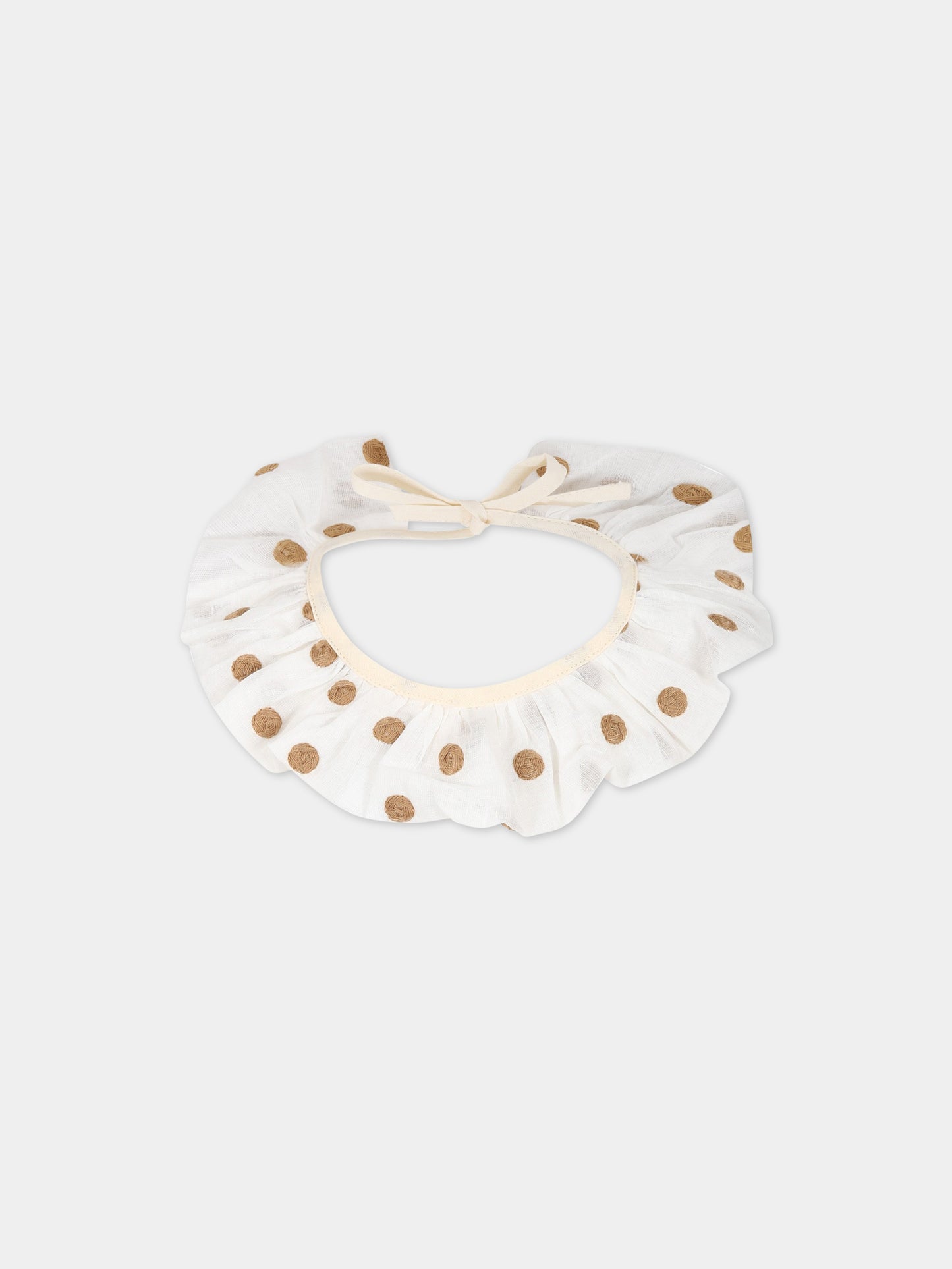 Colletto bianco per bambina,Caffe' D'orzo,ZS0A13 K0133 101MA