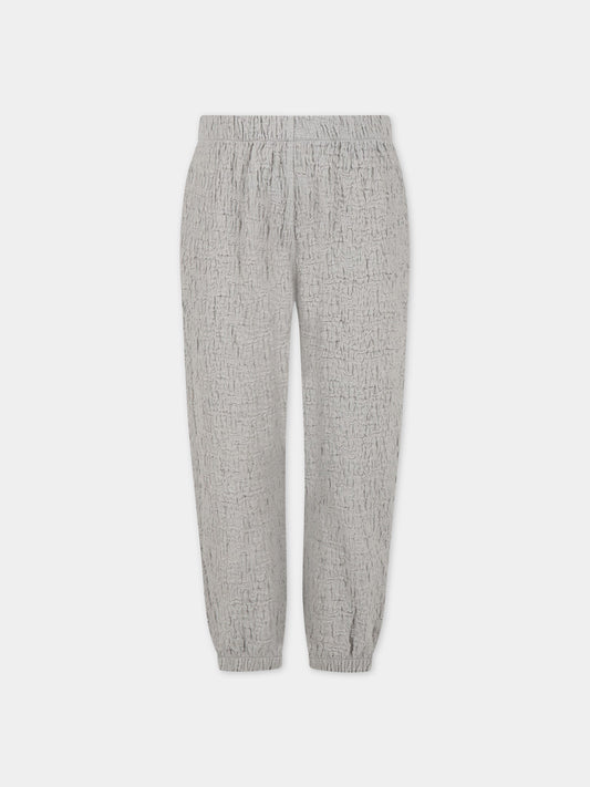 Pantaloni grigi per bambina,Caffe' D'orzo,ZS6B00 J0271 900