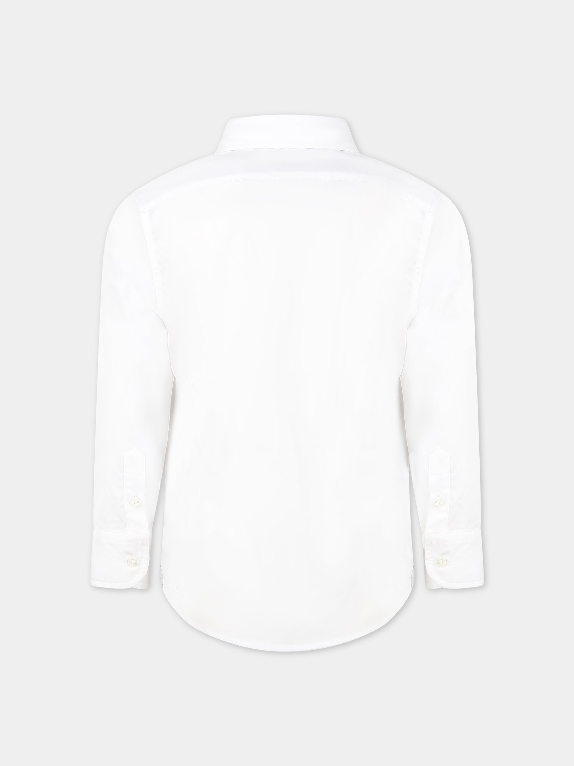 Camicia bianca per bambino con logo,Eleventy,ES5P50 P0013 100