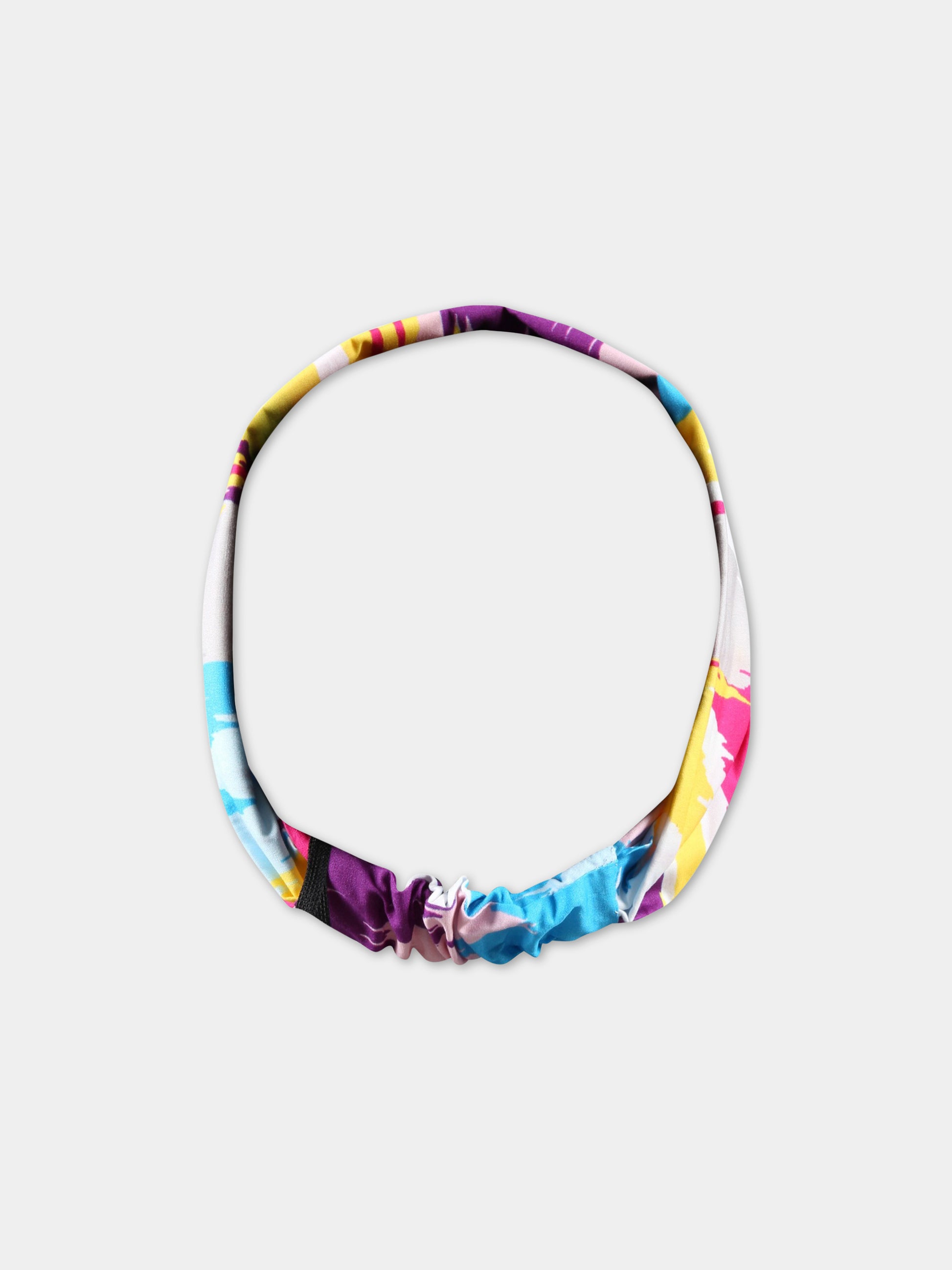 Fascia multicolor per capelli per bambina con stampa,Missoni,MS0B64 P0289 999