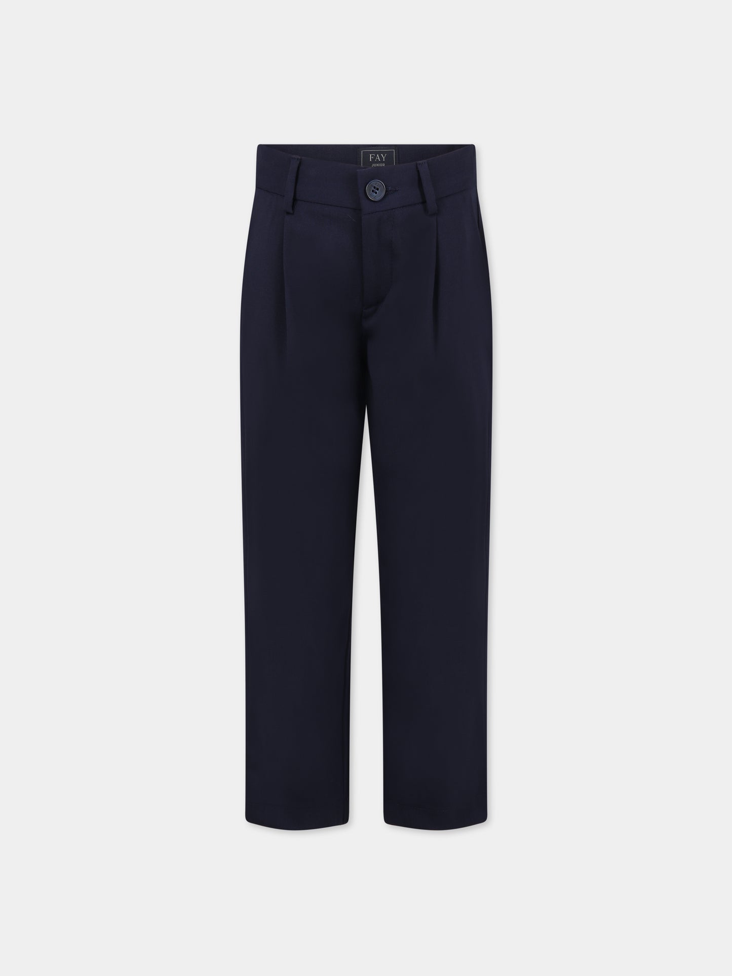 Pantaloni blu per bambino con logo,Fay Kids,FS6Q10 I0142 621
