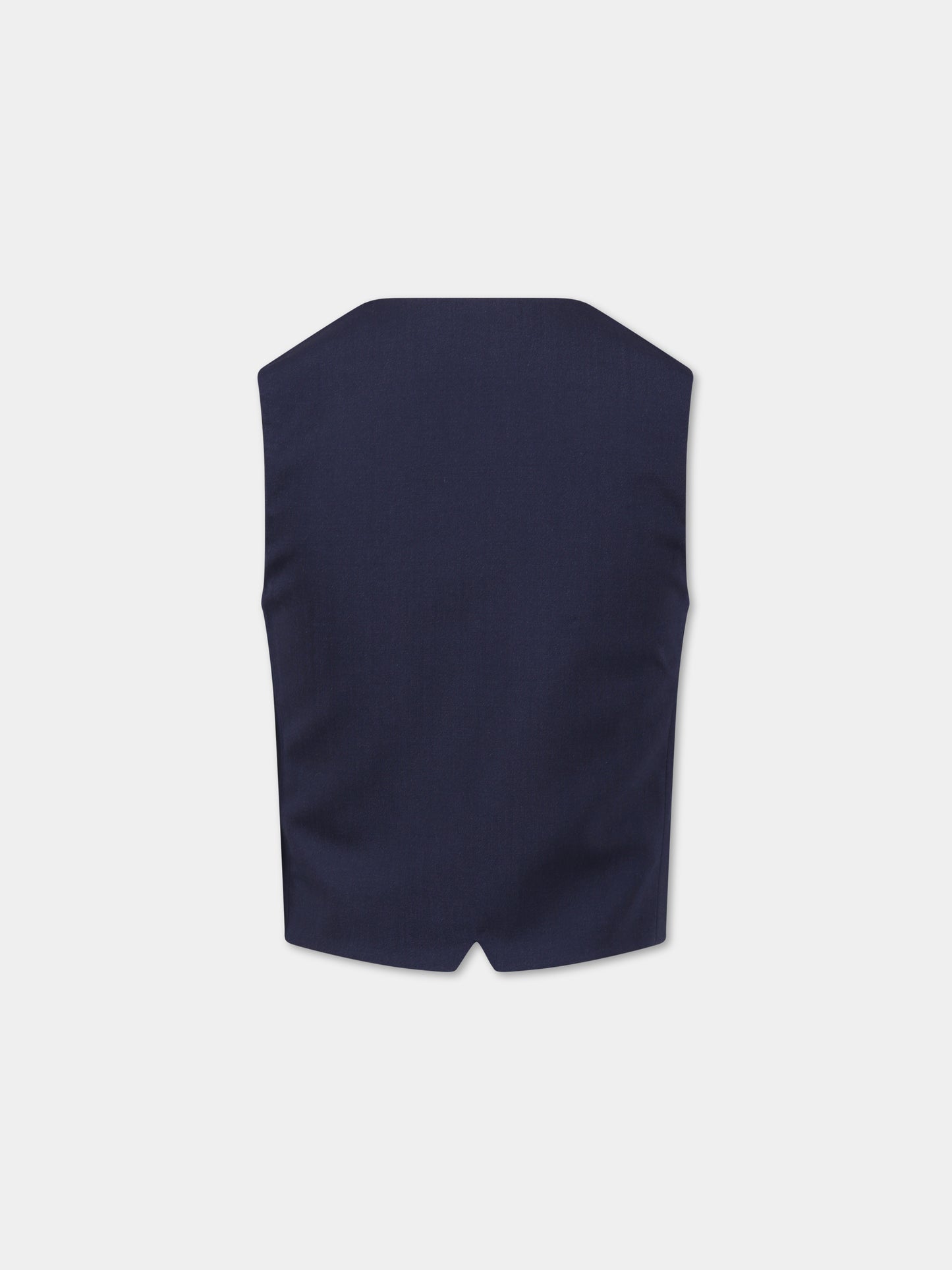 Panciotto blu per bambino con logo,Fay Kids,FS2Q02 I0142 621