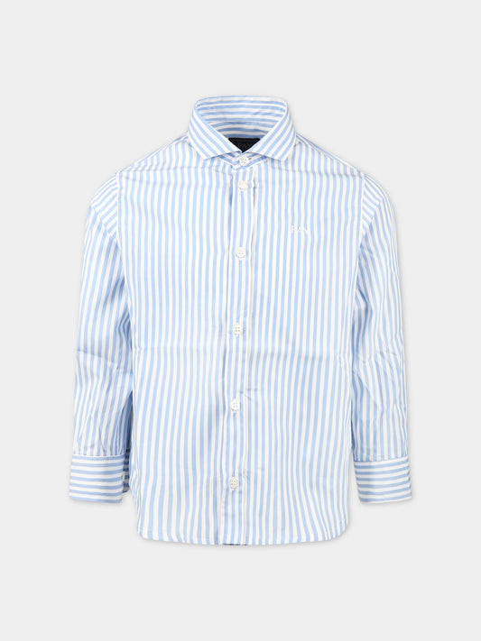 Camicia multicolor per bambino con logo,Fay Kids,FS5P00 P0269 100CE