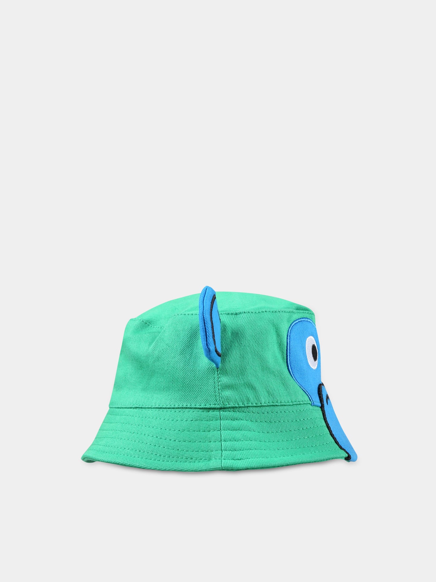 Cloche verde per neonato con patch,Stella Mccartney Kids,TS0047 Z0156 711