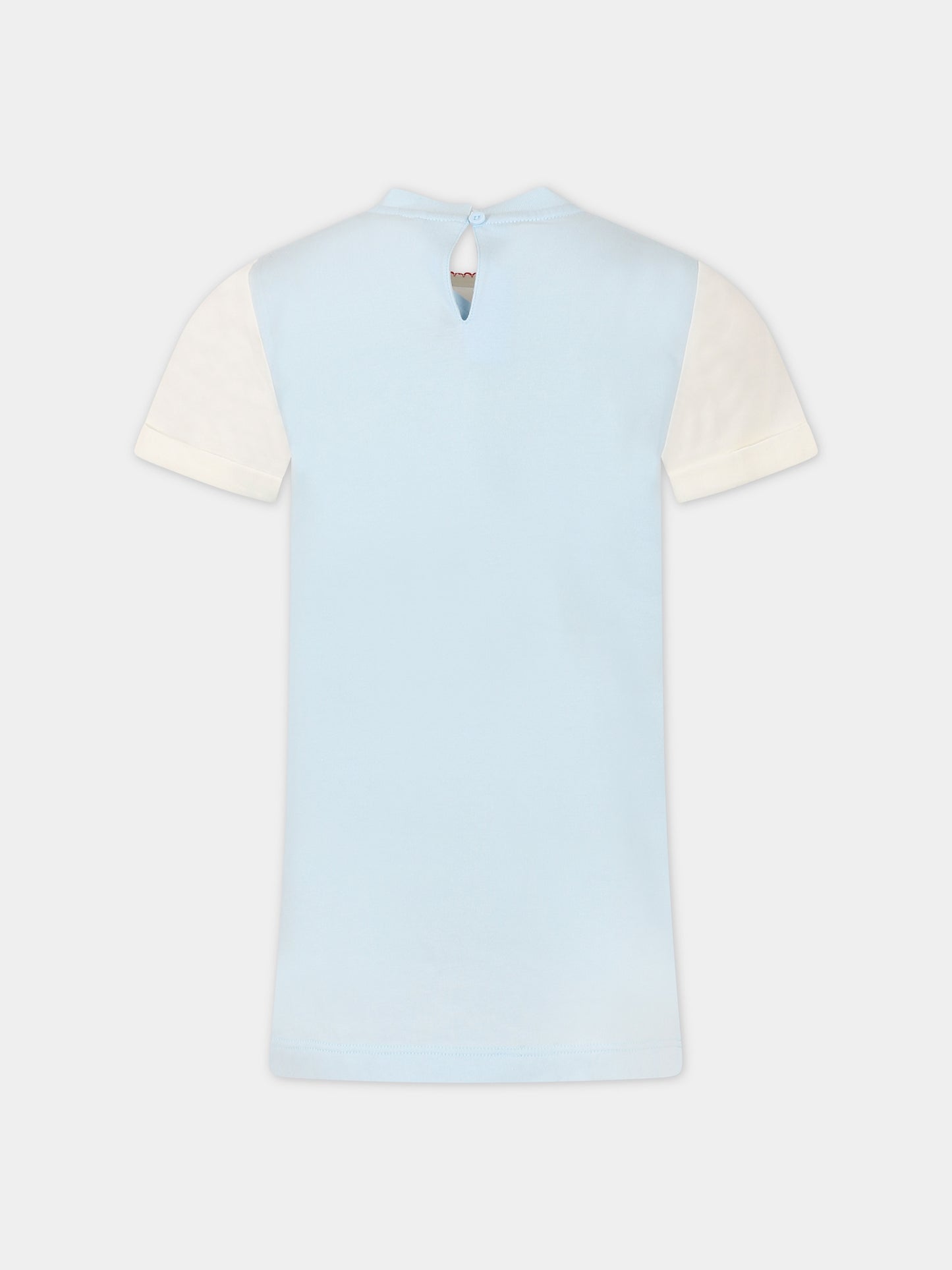 Vestito bianco per bambina con stampa pappagalli,Stella Mccartney Kids,TS1D61 Z0434 101