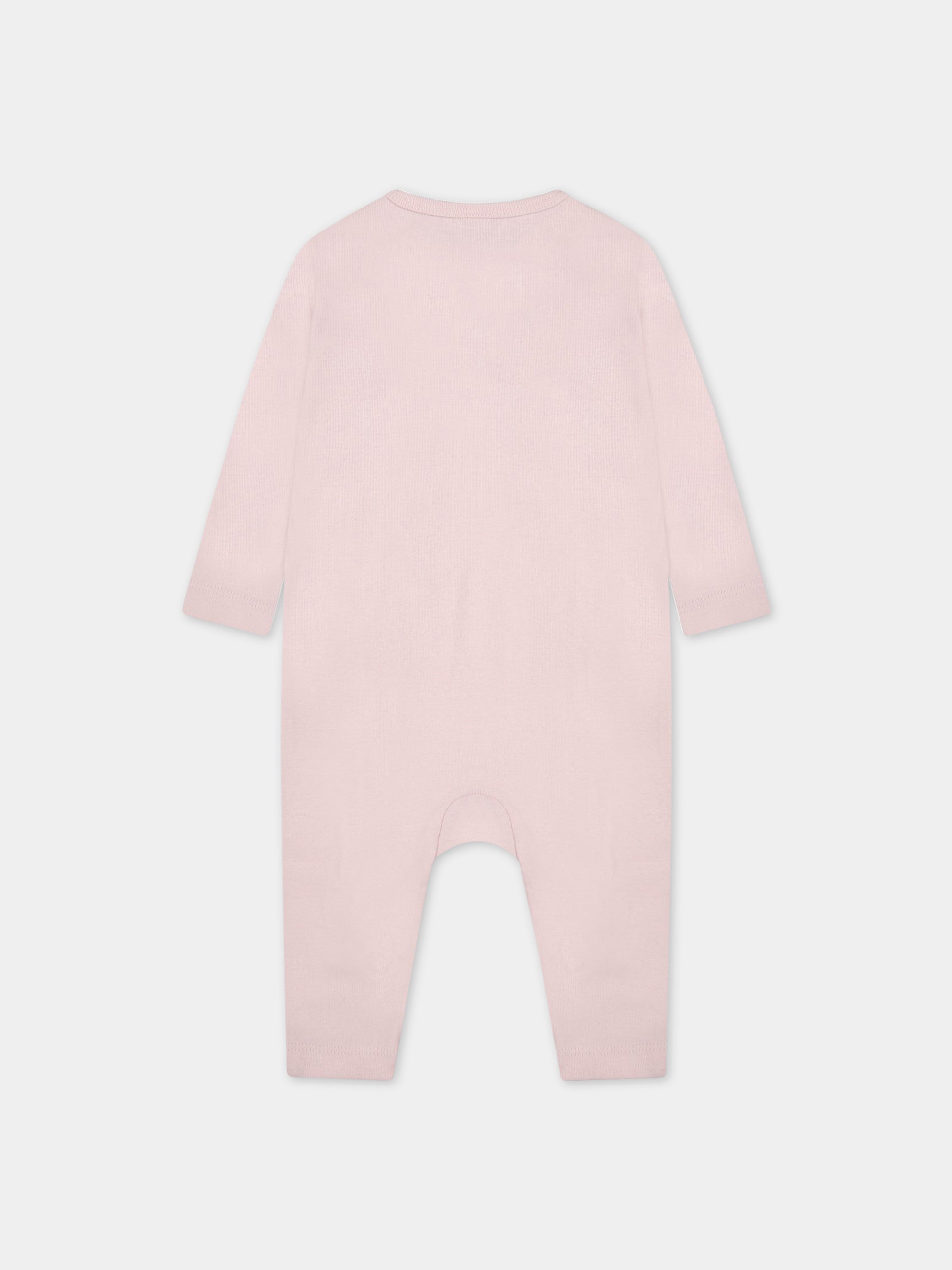 Set rosa per neonata con stampa,Stella Mccartney Kids,TSB009 Z1098 503MC