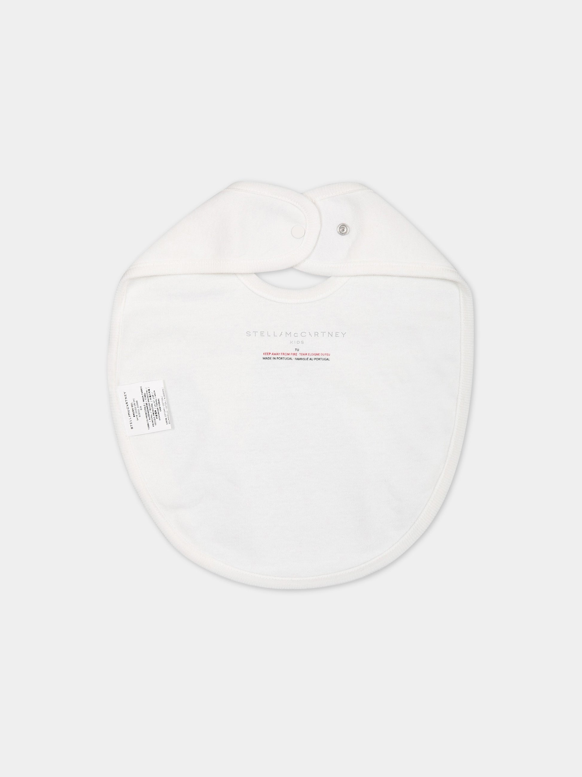 Set bianco neonato con stampa animali,Stella Mccartney Kids,TSB539 Z1098 100MC