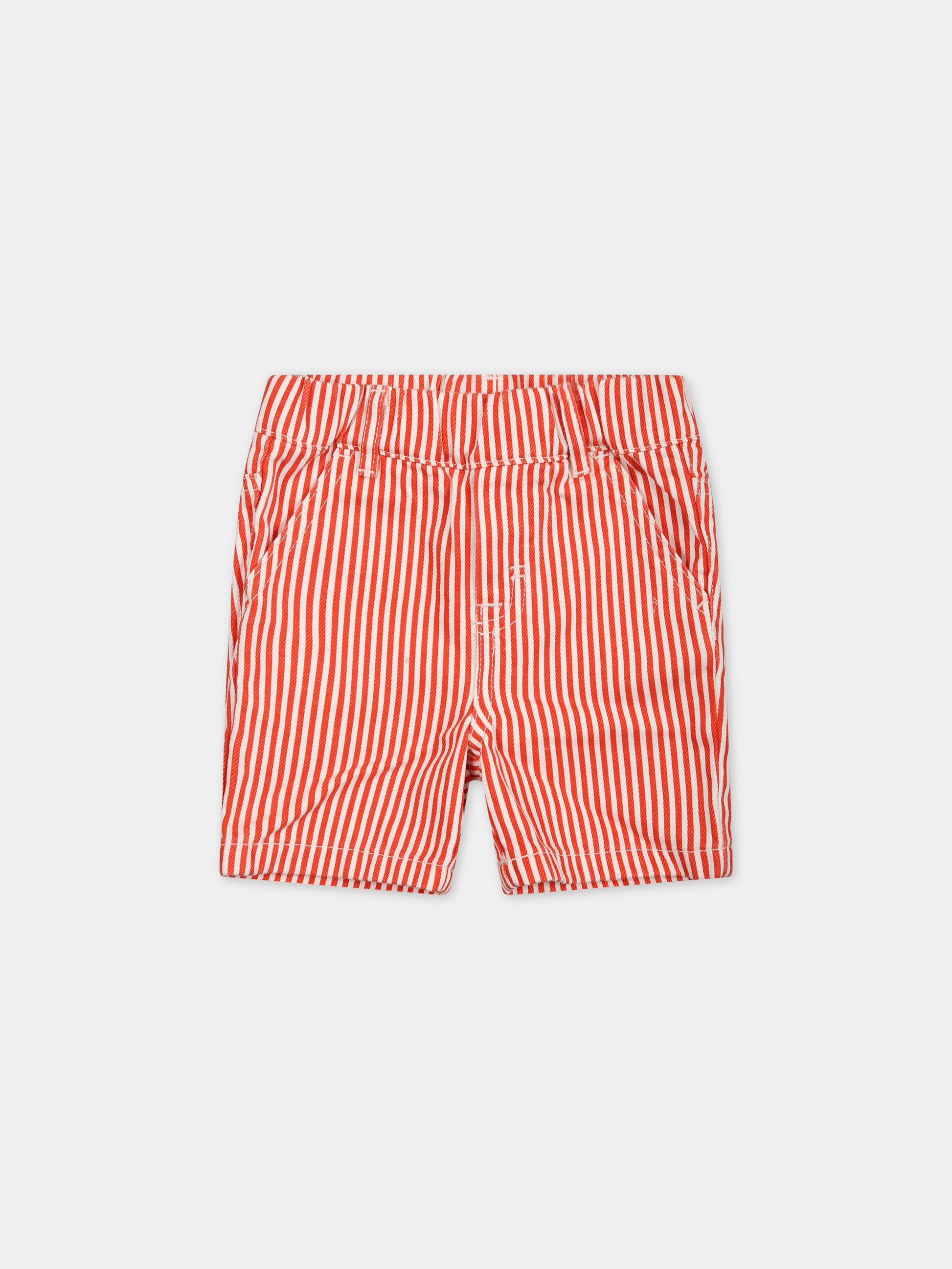 Shorts multicolor per neonato con patch,Stella Mccartney Kids,TS6529 Z0984 999