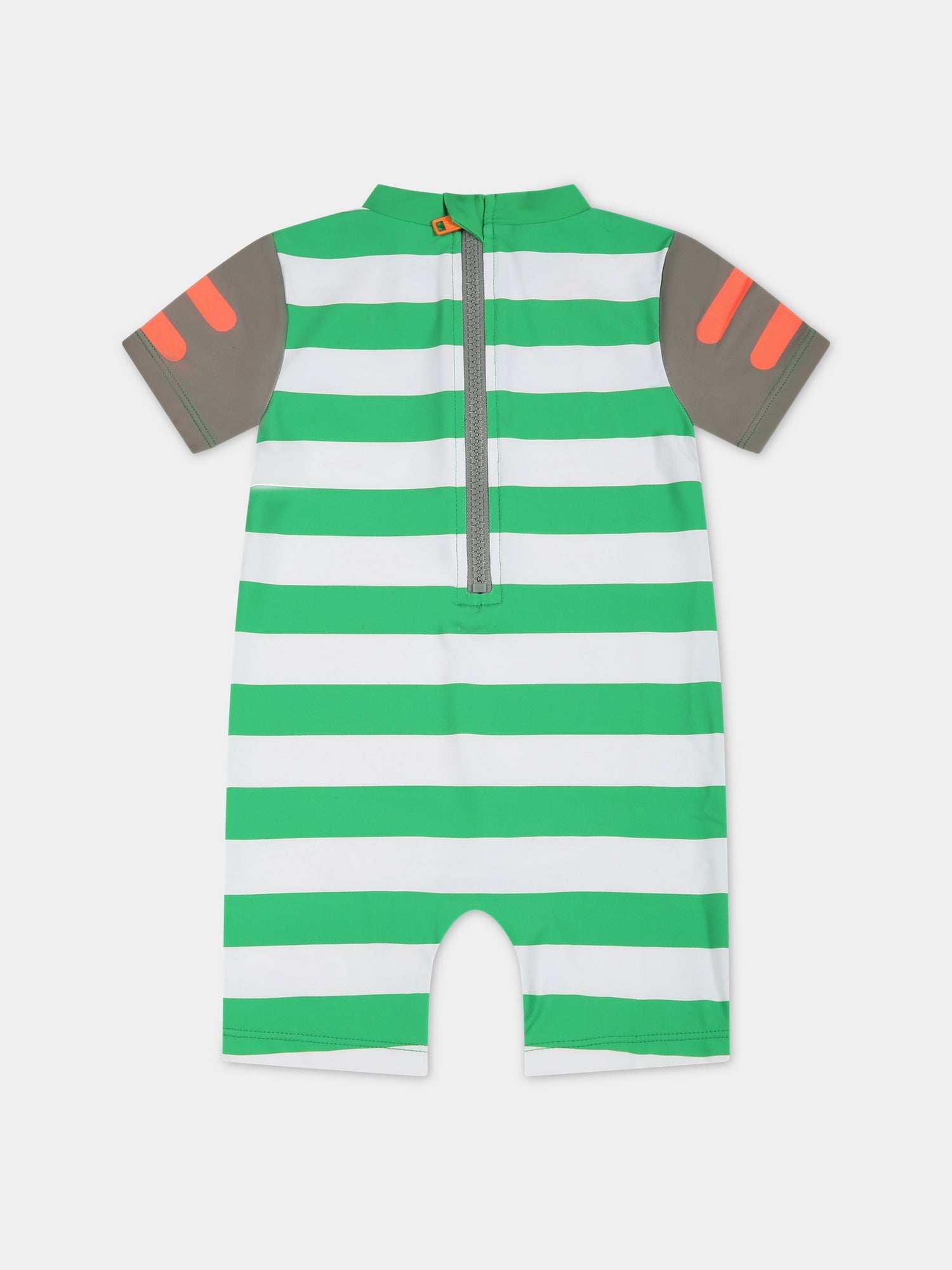 Pagliaccetto multicolor per neonato con stampa geco,Stella Mccartney Kids,TSC539 Z1114 100VE