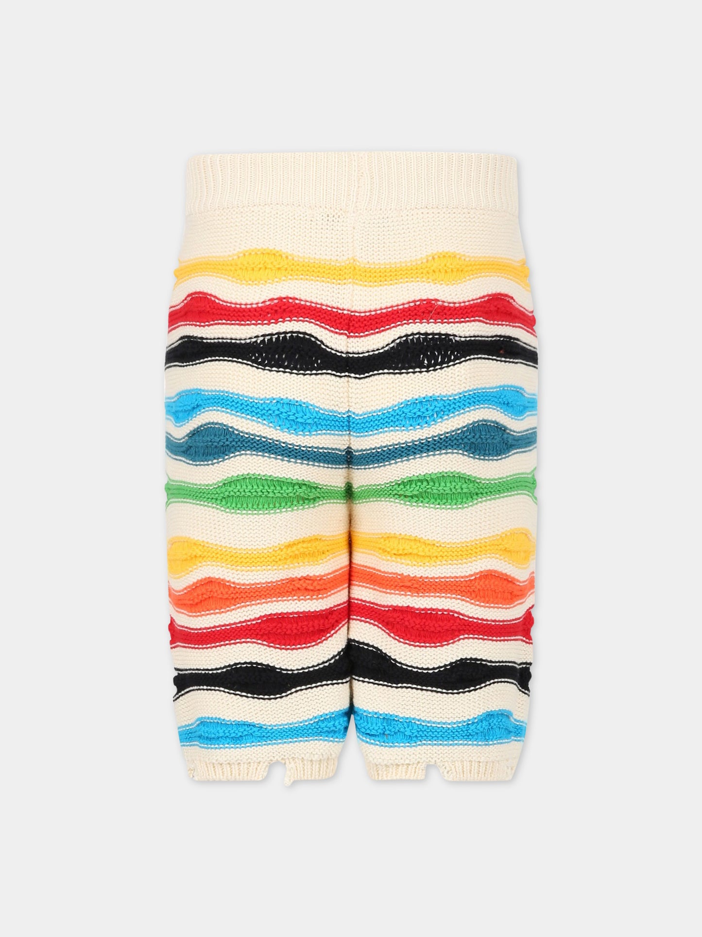 Shorts multicolor per bambino con logo,Msgm Kids,MS029570 200