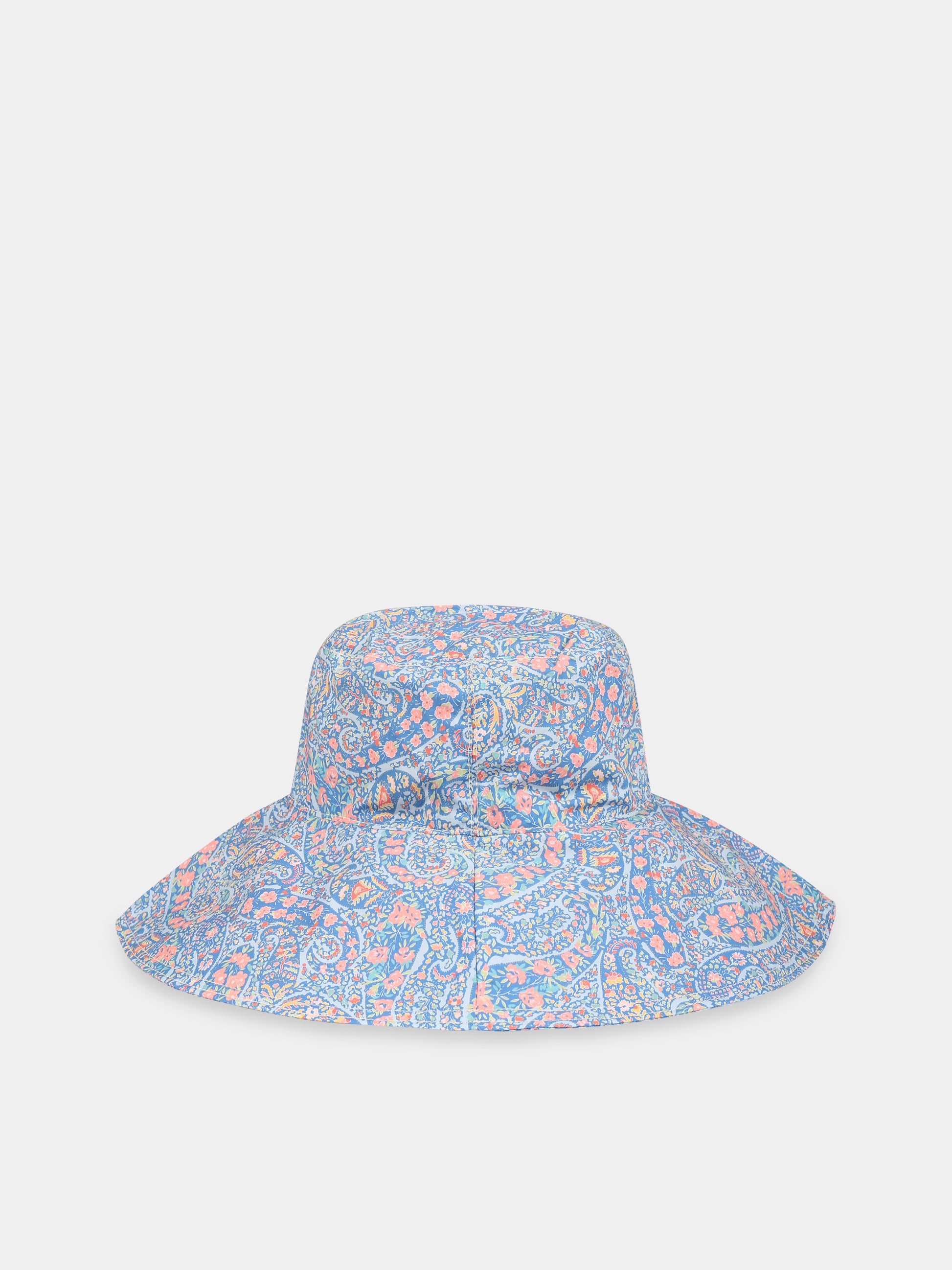 Cloche blu per bambina con stampa liberty  Bourton Bloom,The New Society,S23 ACC WV01 ALBERTINA
