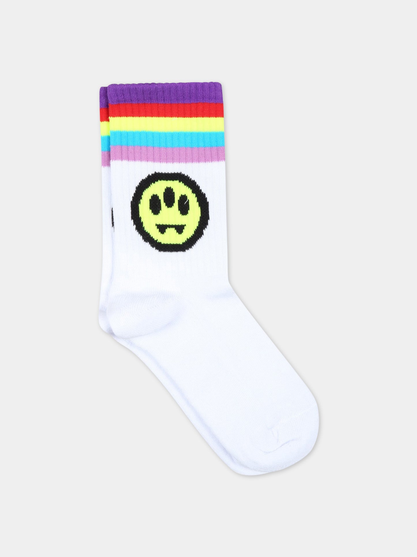 Calze bianche per bambino con logo,Barrow,032930 002