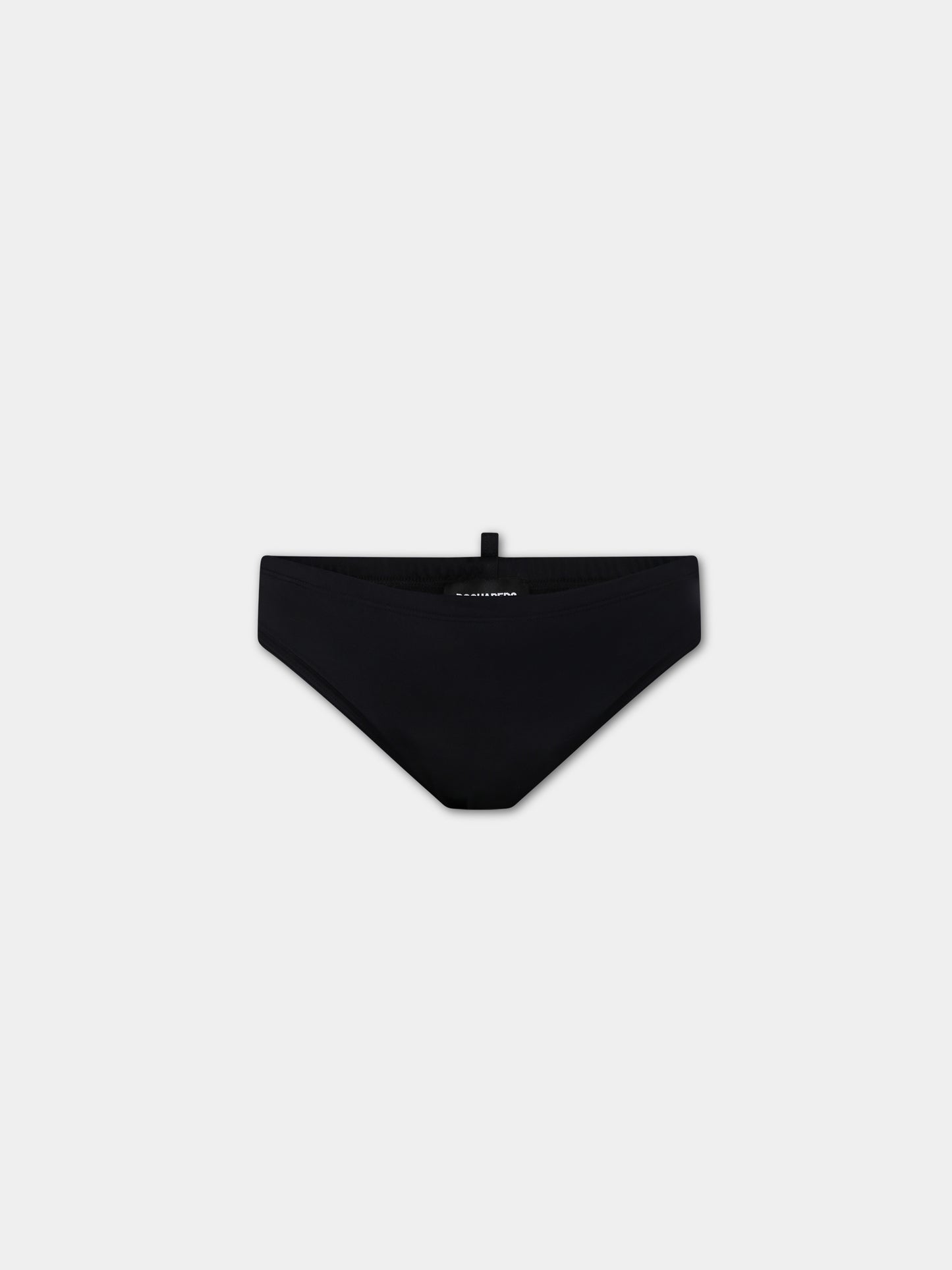 Slip-mare nero per bambino con logo,Dsquared2,DQ1686 D000V DQ900