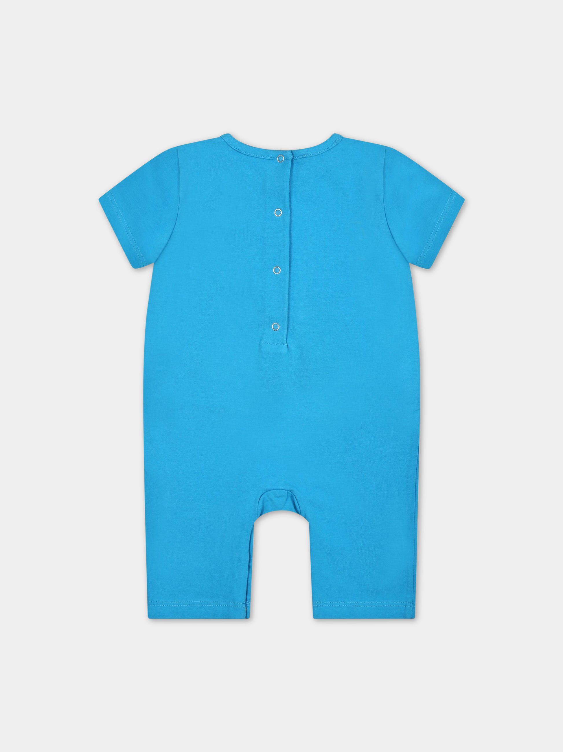 Pagliaccetto azzurro per neonato con logo,Dsquared2,DQ1776 D0A46 DQ817