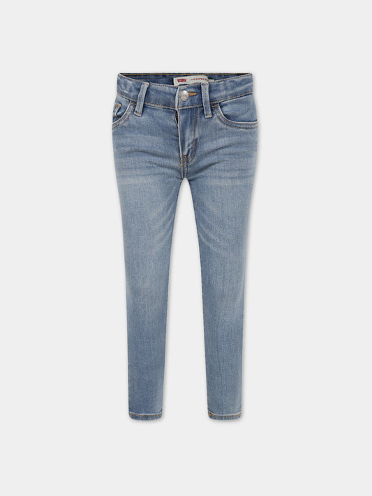 Jeans celesti per bambina con logo,Levi's Kids,LK3E2702 3E2702 L3D