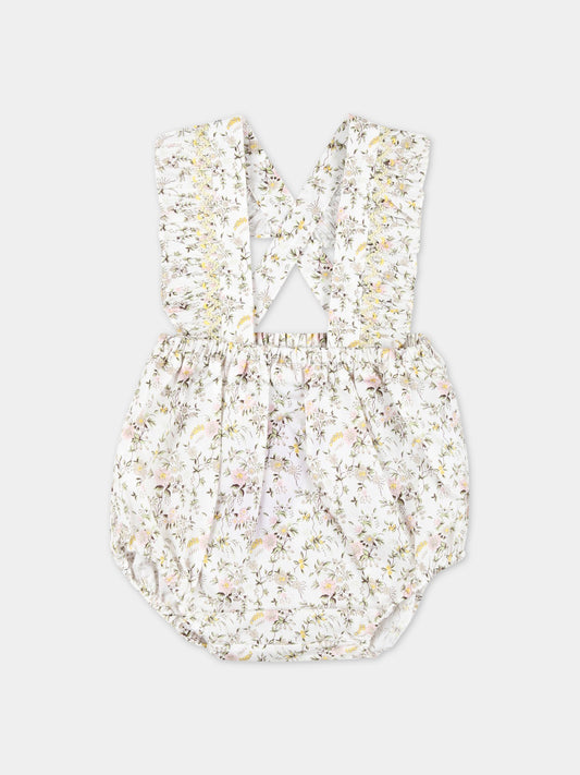 Salopette multicolor per neonata con stampa Liberty,Bonpoint,S03XBEW00001 502