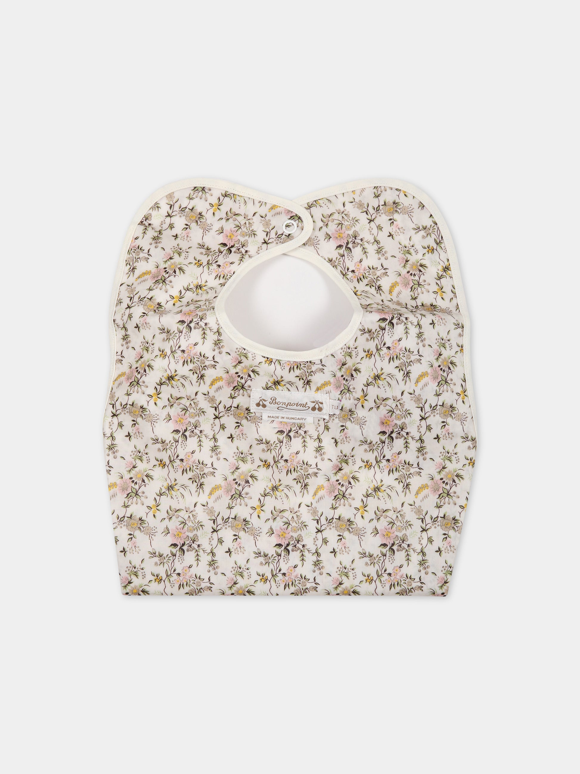 Bavaglino multicolor per neonata con stampa fiori,Bonpoint,S03ZACW00001 502