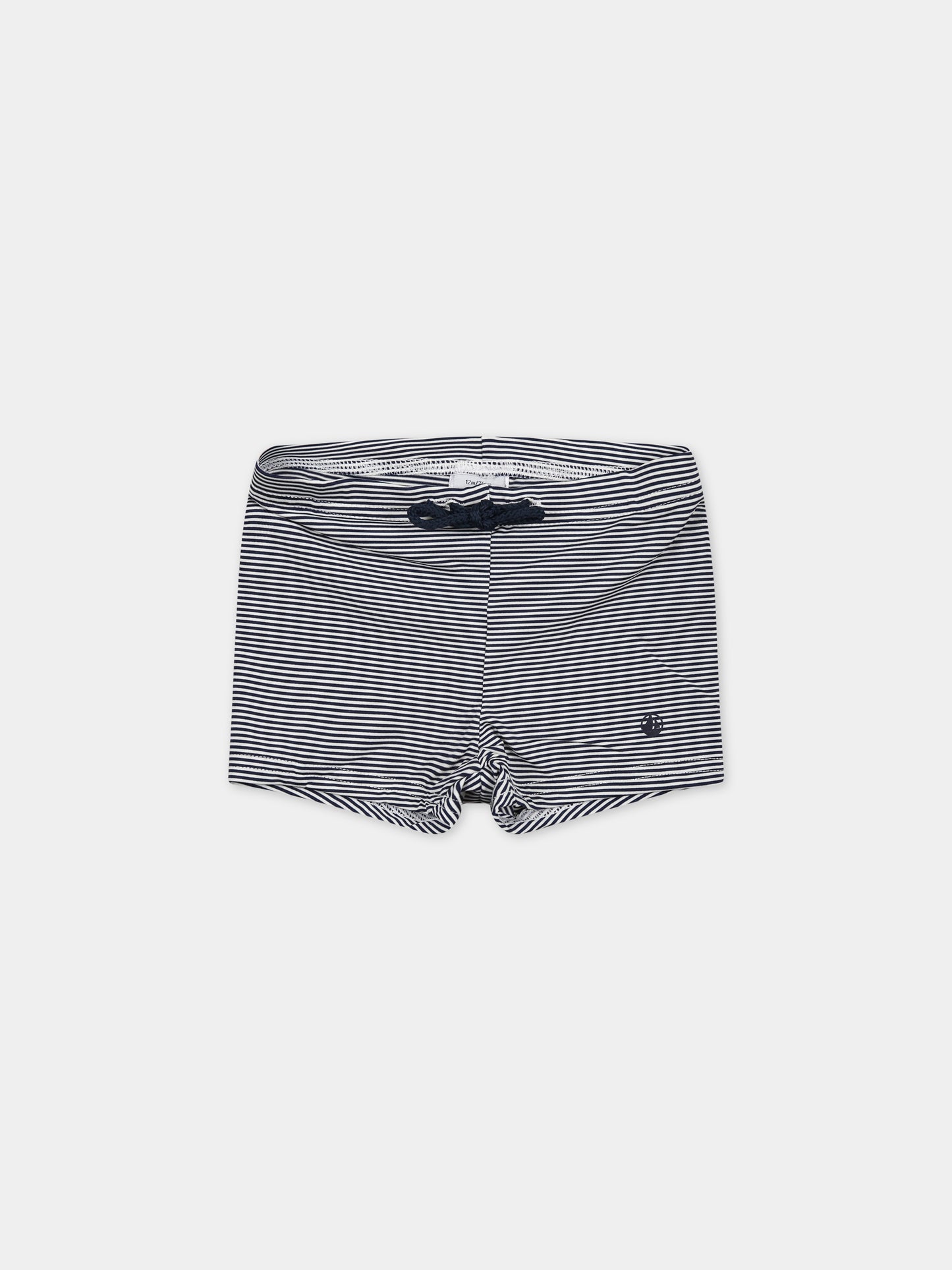 Boxer multicolor mare per neonato con logo,Petit Bateau,A03QR MEDIEVAL/MARSHMALLOW