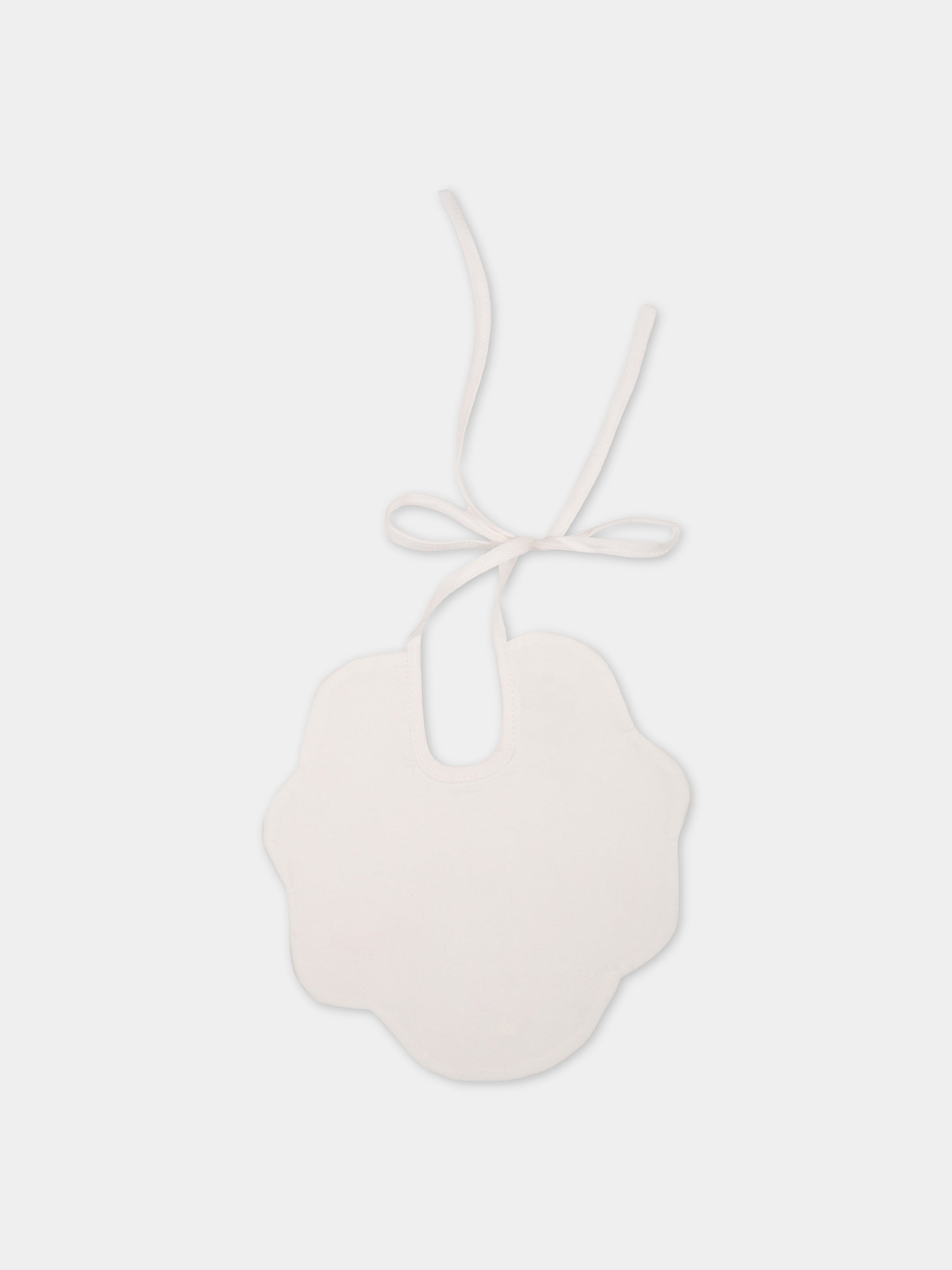 Bavaglino bianco per neonata con fiocchi,Scaldacuore,NE29 FUCSIA