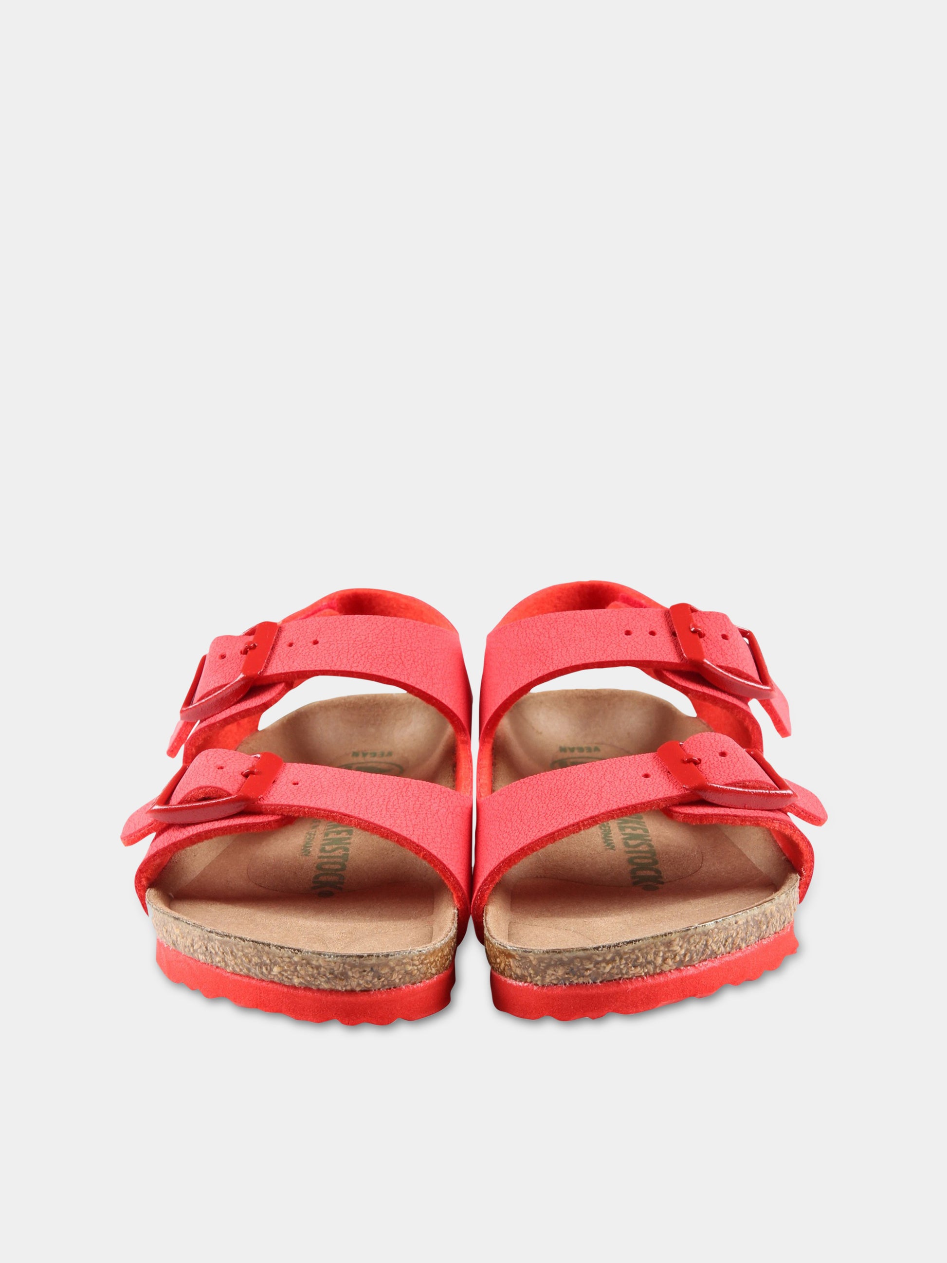 Sandali rossi  Milano HL Kids  per bambini con logo,Birkenstock,1023365