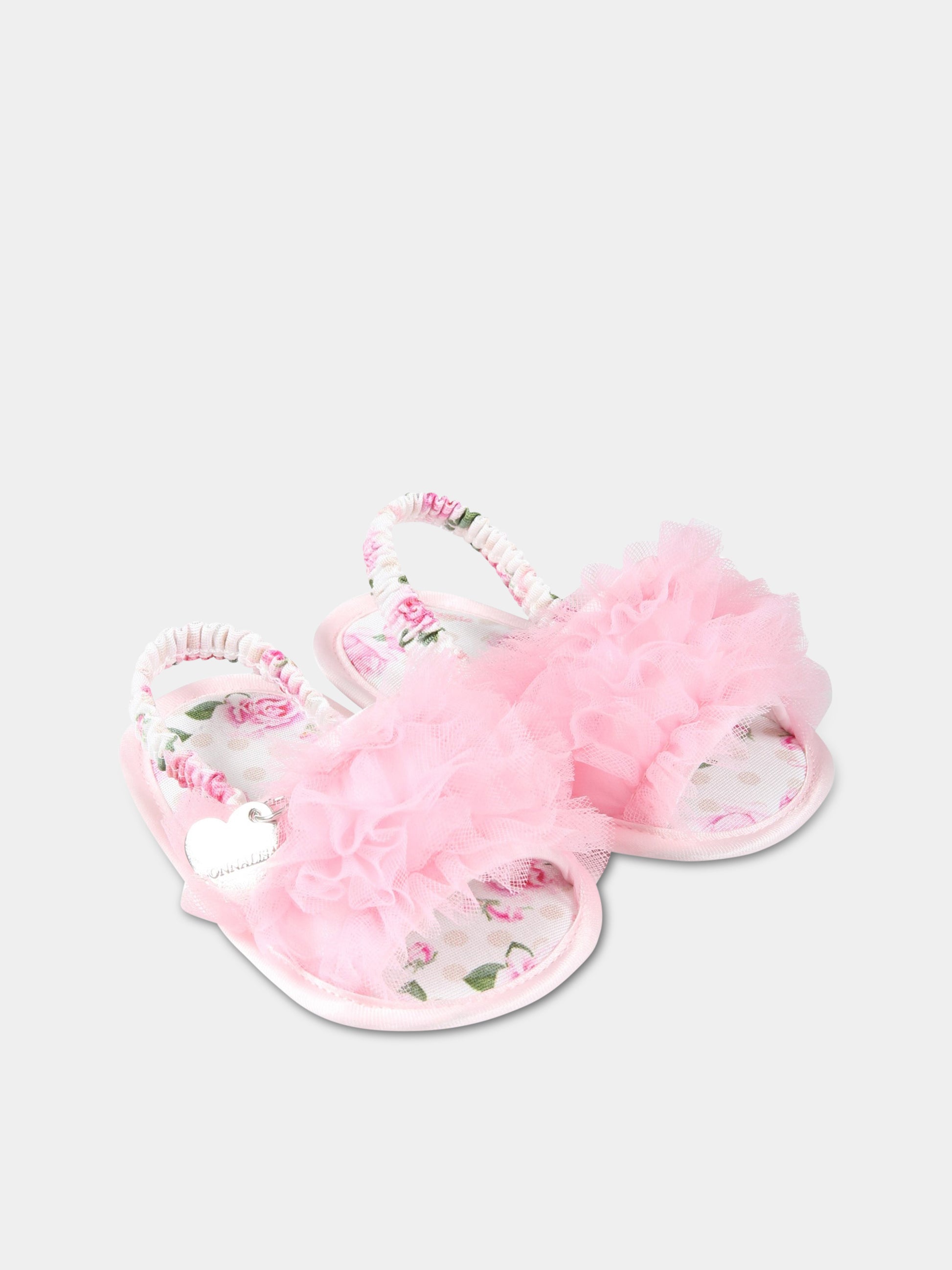Sandali rosa per neonata,Monnalisa,39A004 T9945 0090