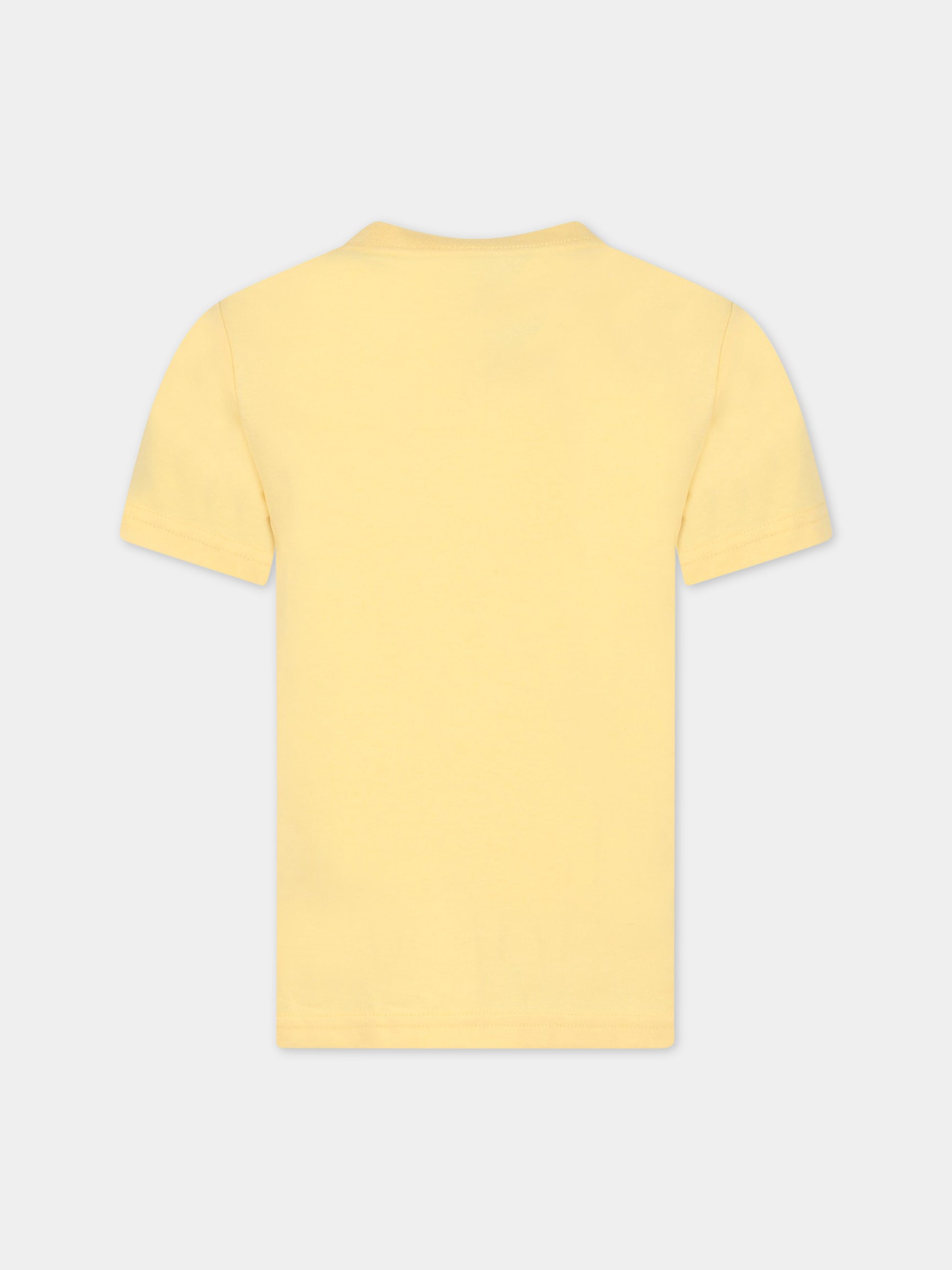 T-shirt gialla per bambino con orso,Ralph Lauren Kids,853828016