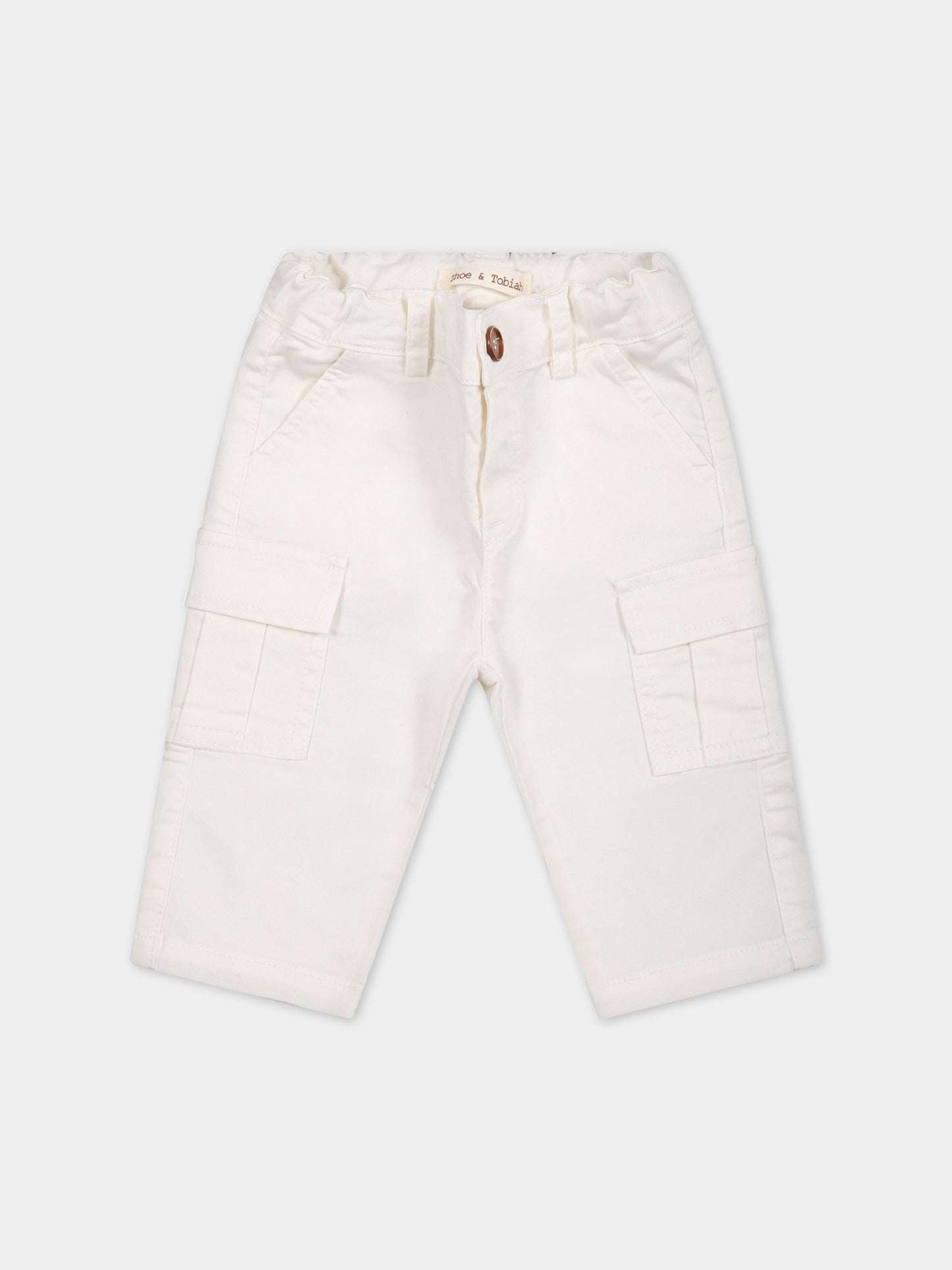 Pantaloni casual bianco per neonato,Zhoe & Tobiah,JPS8 1