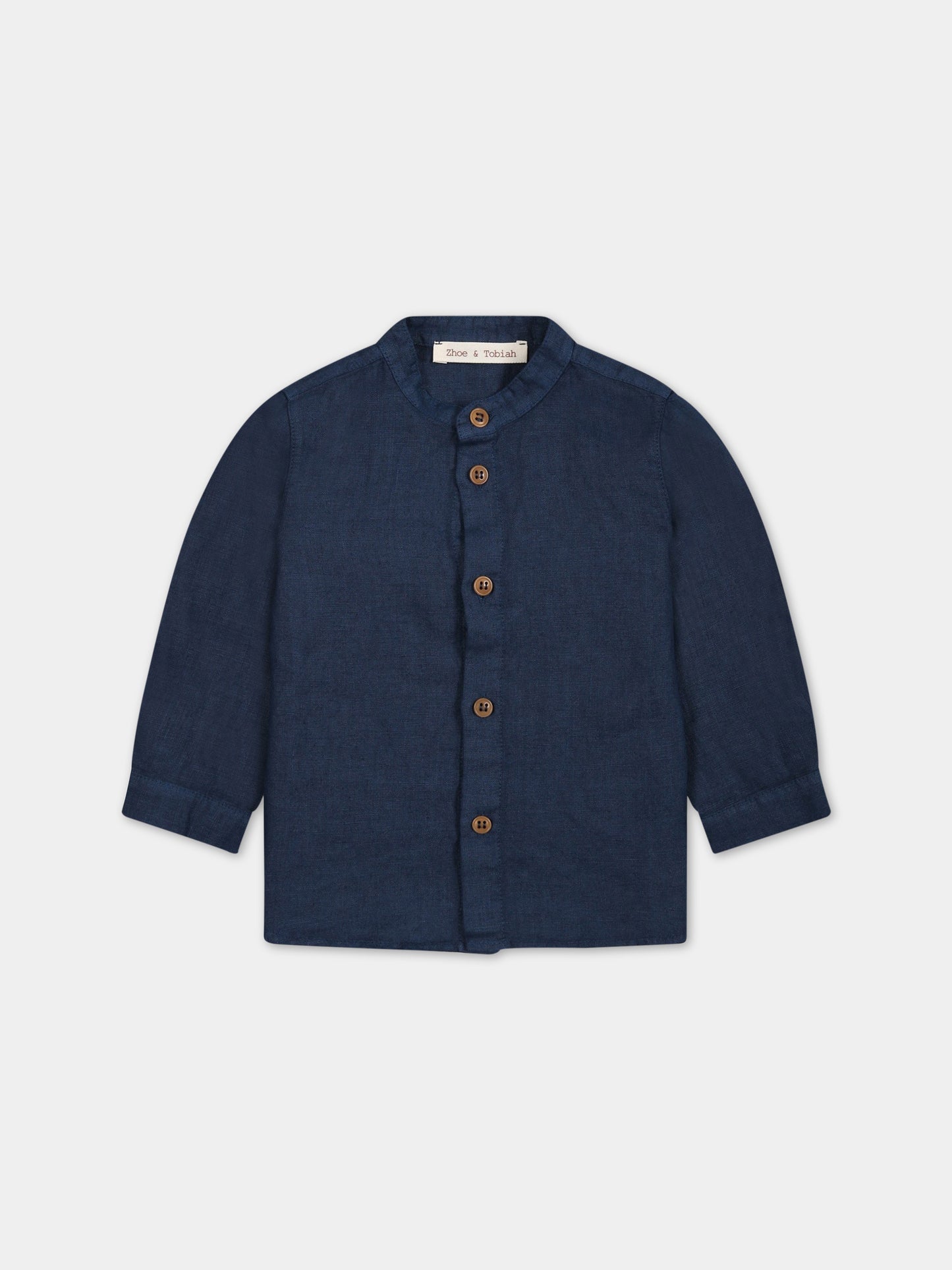 Camicia blu per neonato,Zhoe & Tobiah,LIN3 11