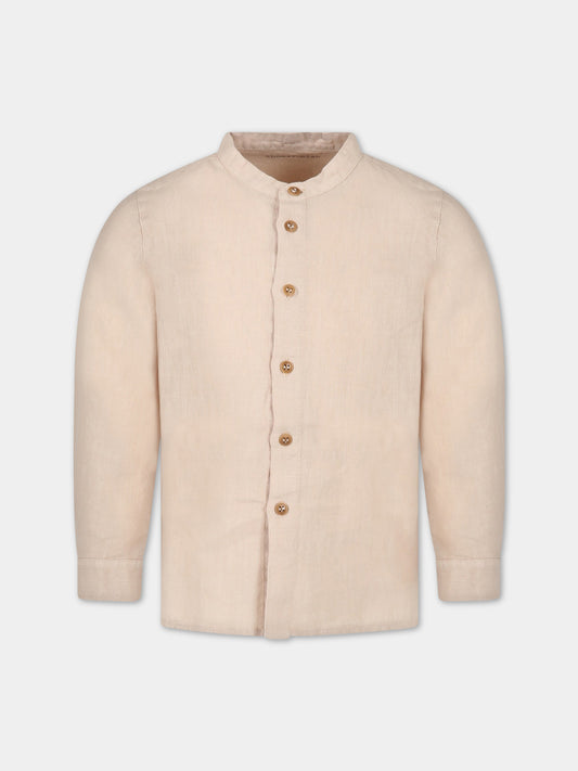 Camicia beige per bambino,Zhoe & Tobiah,LIN3 23