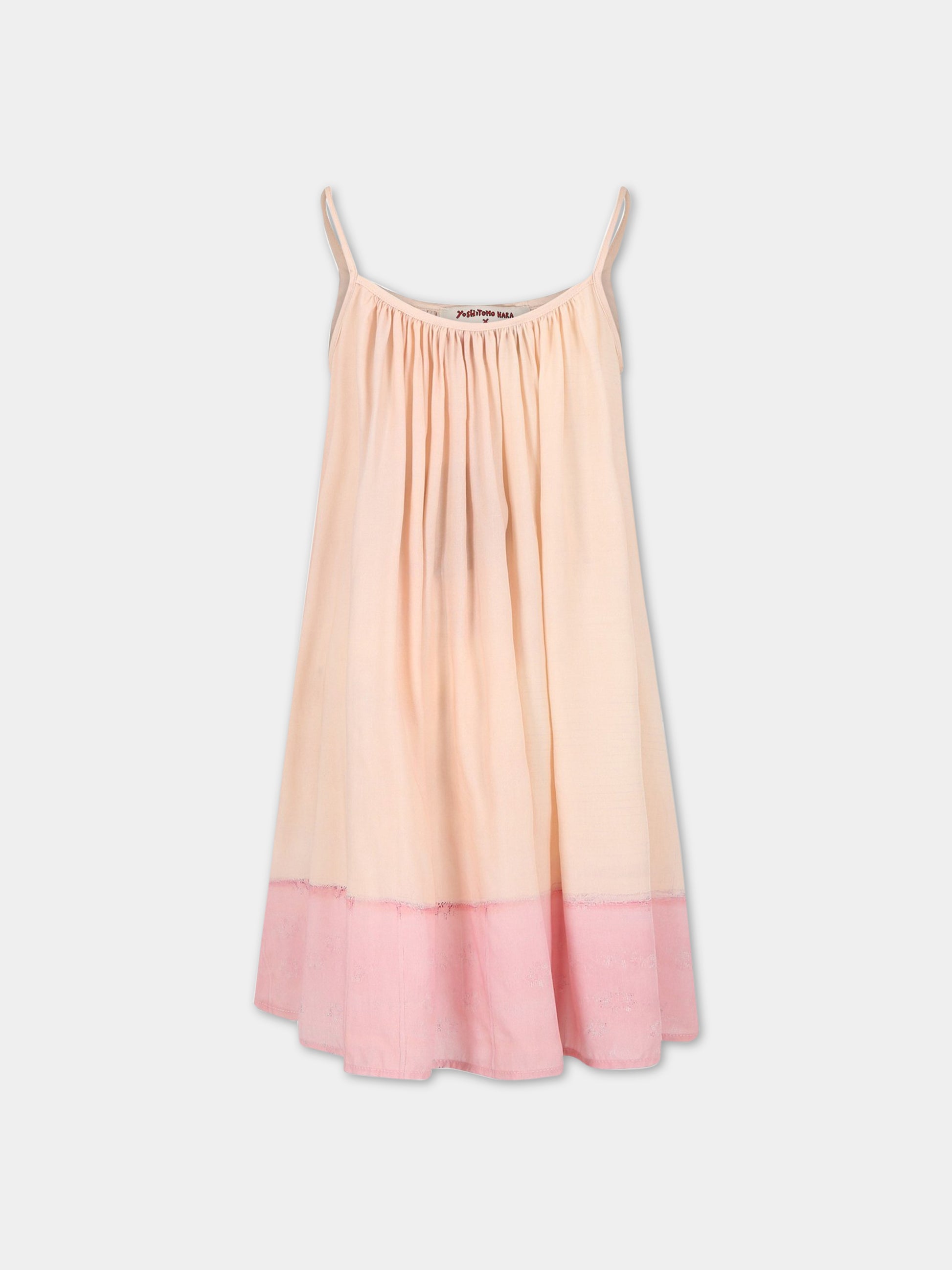 Vestito rosa per bambina con stampa,Stella Mccartney Kids,TS1H02 Z1445 454MC